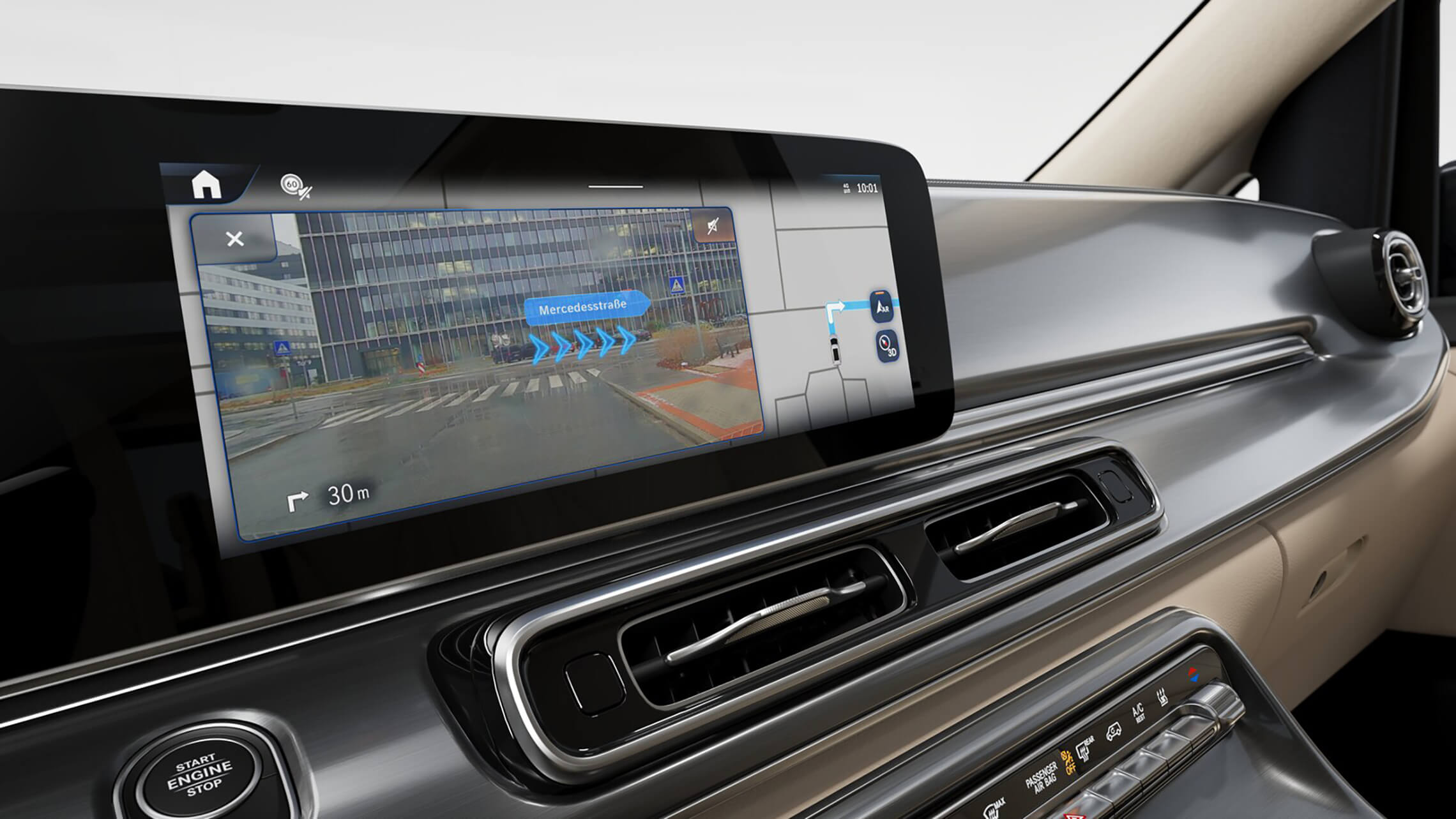 Mercedes V Klasse MBUX Augmented Reality für Navigation - Merbag