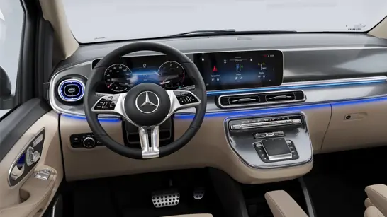 Mercedes V Klasse Instrumententafel mit Widescreen Cockpit und mit zwei grossen Displays - Merbag Mercedes V Klasse Instrumententafel mit Widescreen Cockpit und mit zwei grossen Displays - Merbag