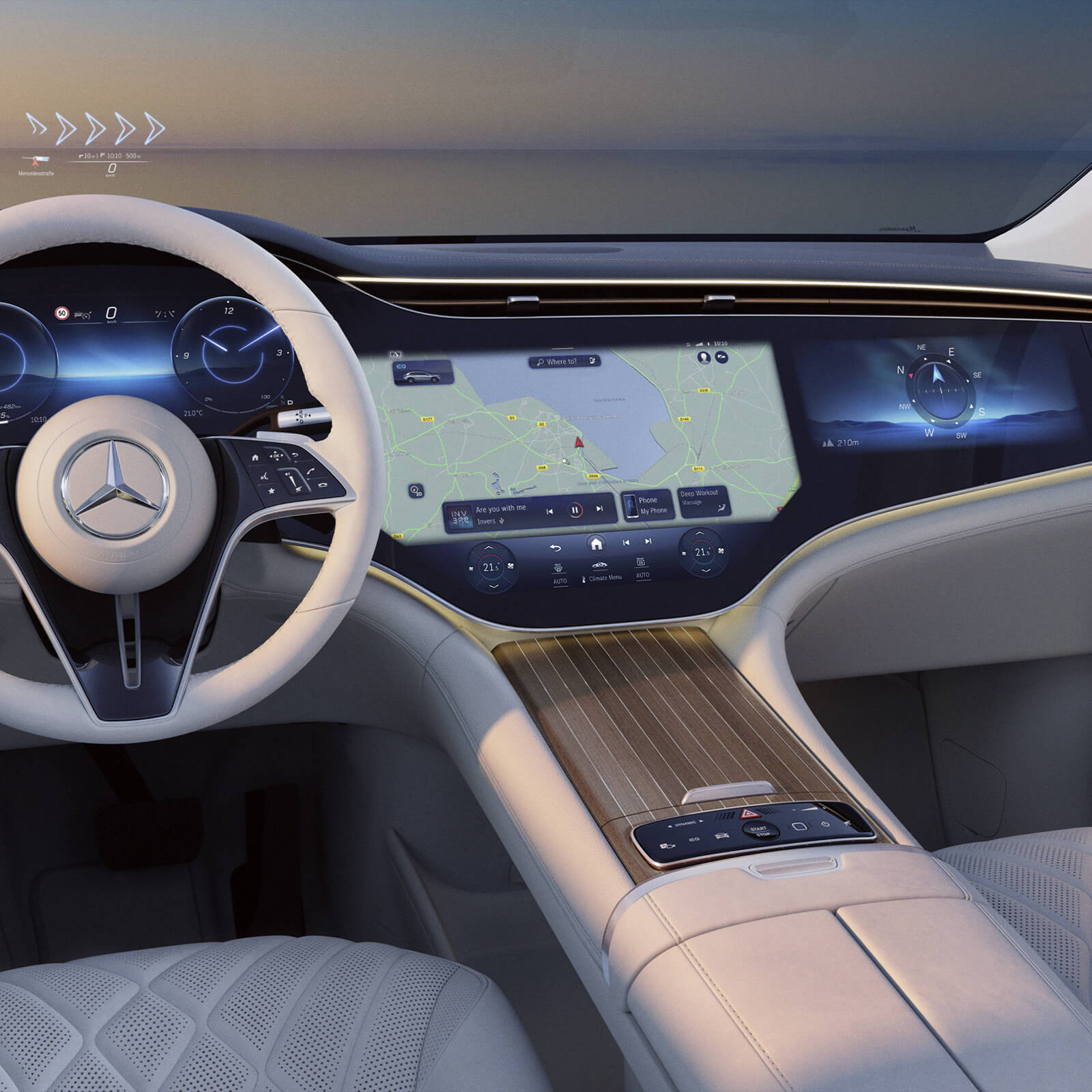 Mercedes Benz EQS SUV MBUX Hyperscreen