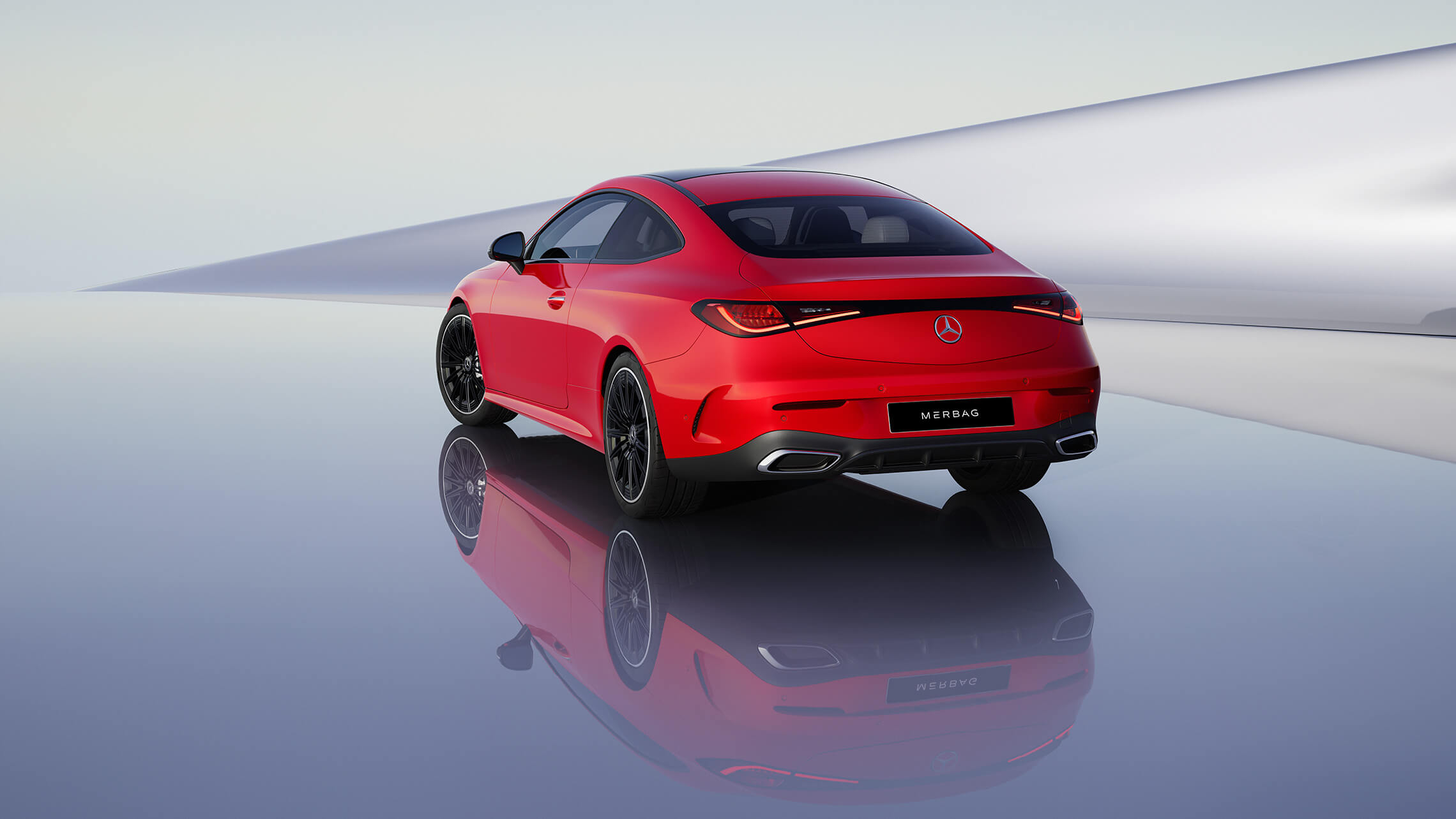 Mercedes-Benz CLE Coupé AMG Line - Heckansicht - Merbag