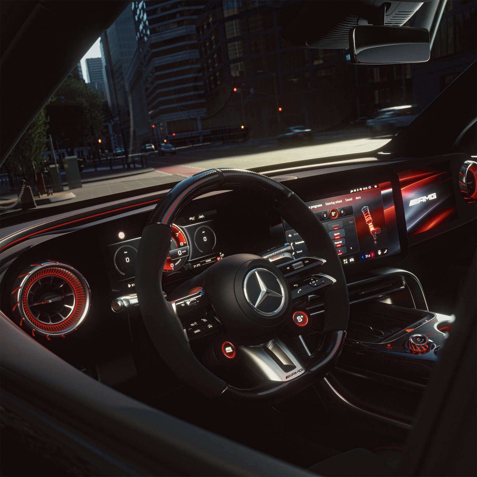 Mercedes AMG GT SUV Digitale Bedienung Mit Fahrerfokus