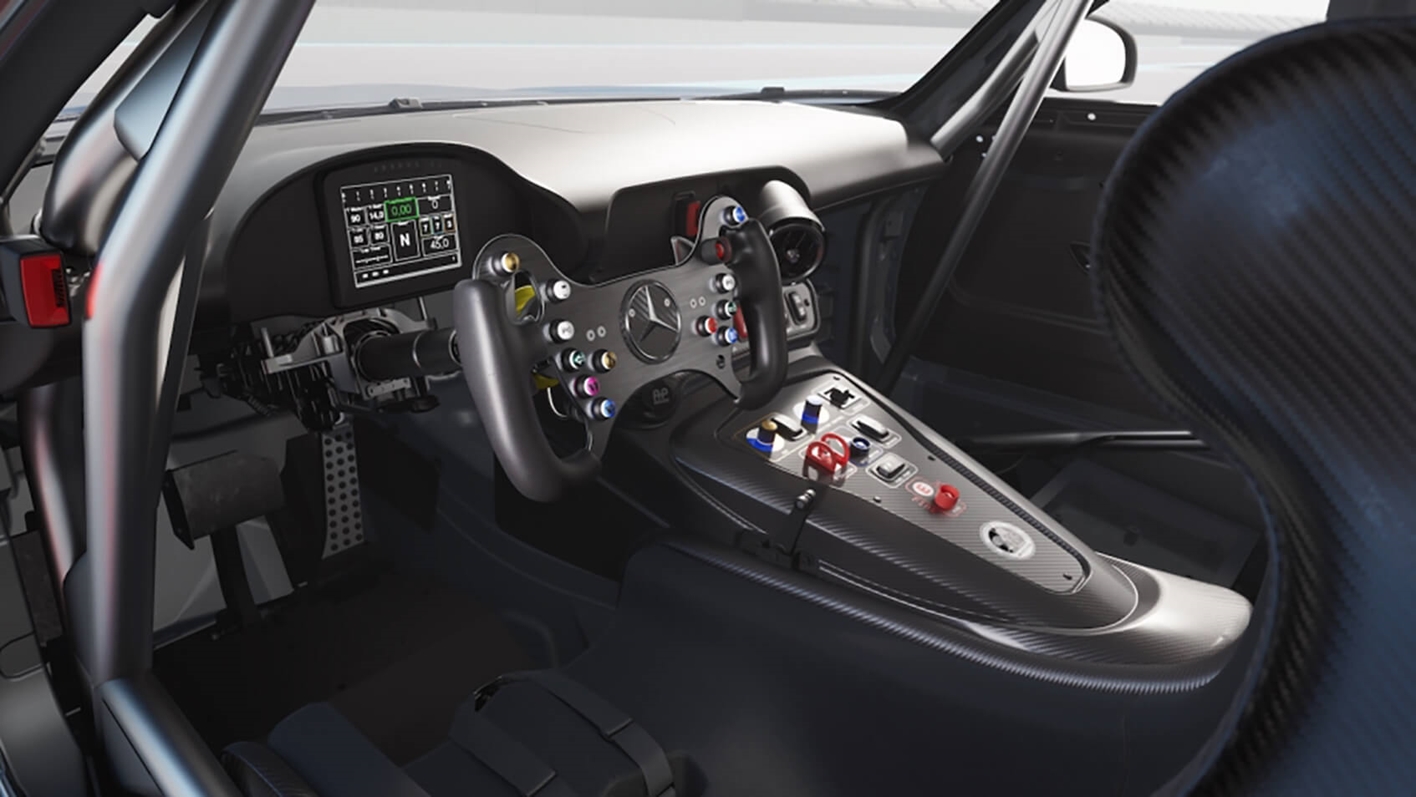 Mercedes AMG GT4 Interieur Ergonomischer Innenraum