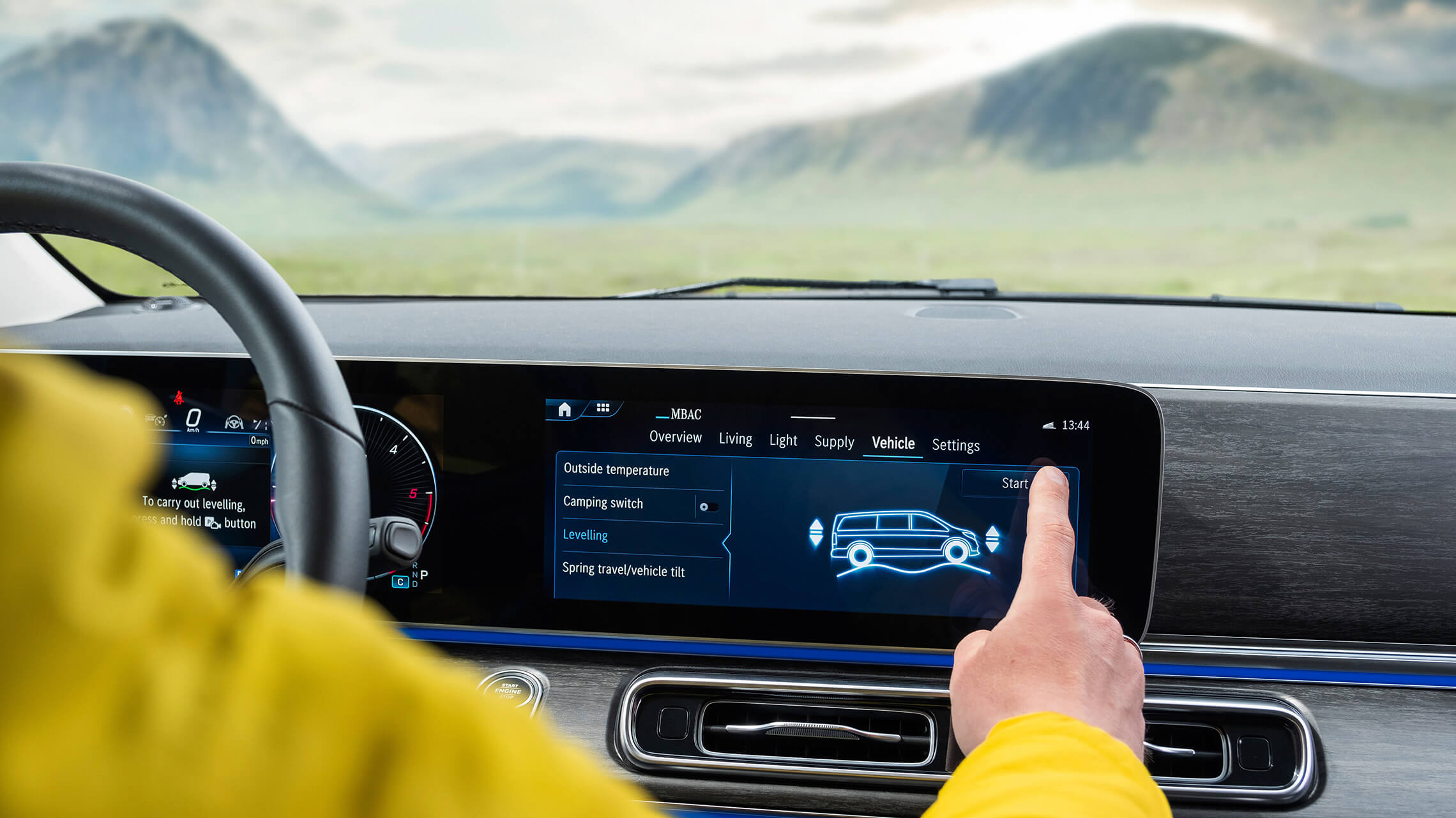 Mercedes V Klasse Marco Polo Luftfederung AIRMATIC gleicht kleinere Bodenunebenheiten automatisch aus - Merbag