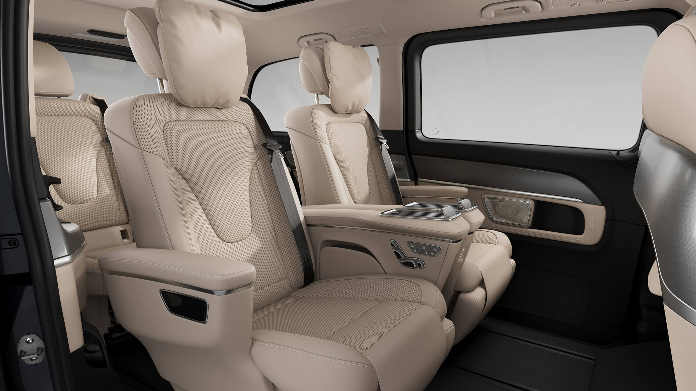 Mercedes V Klasse individuell einstellbarer Massage-, Sitzklimatisierungs- und Liegefunktion sowie Ambientebeleuchtung - Merbag