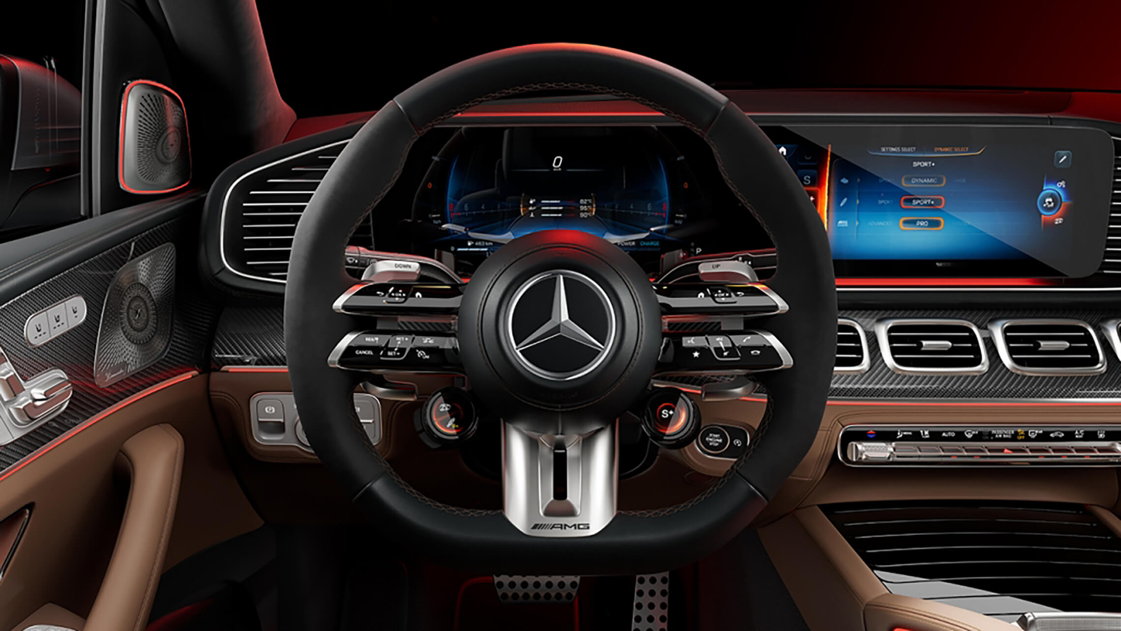 Mercedes-AMG GLS Multifunktionslenkrad mit berührungssensitiven Tasten - Merbag