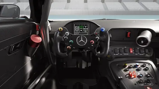 Mercedes AMG GT3 Interieur Rennsport Pedalerie Mercedes AMG GT3 Interieur Rennsport Pedalerie