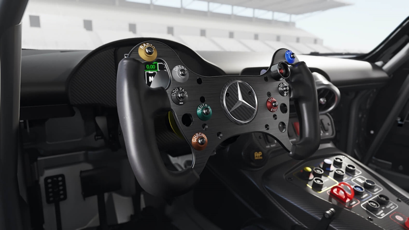 Mercedes AMG GT3 Interieur Alles Im Griff