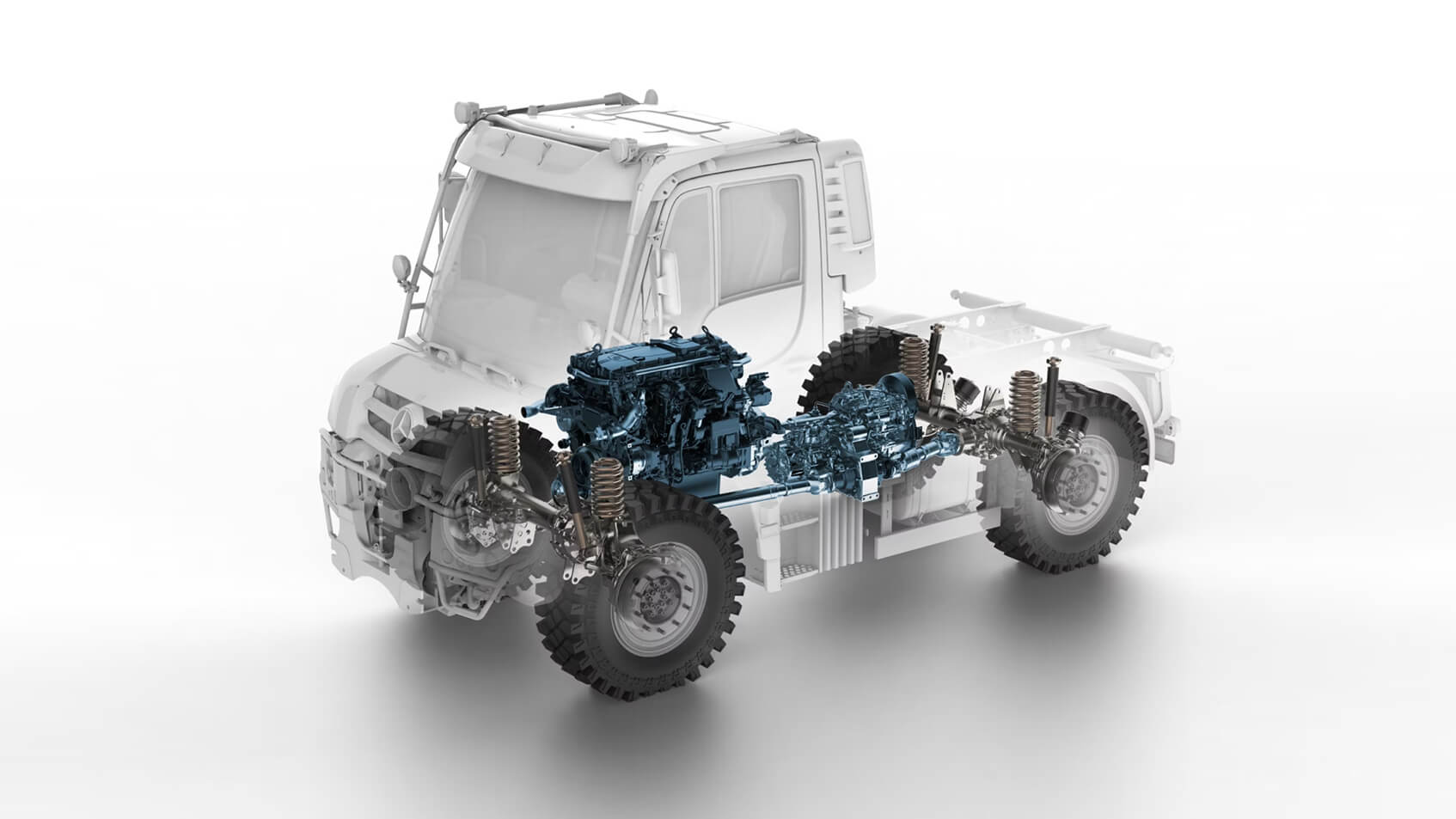 Mercedes Unimog Fahrzeugtechnik