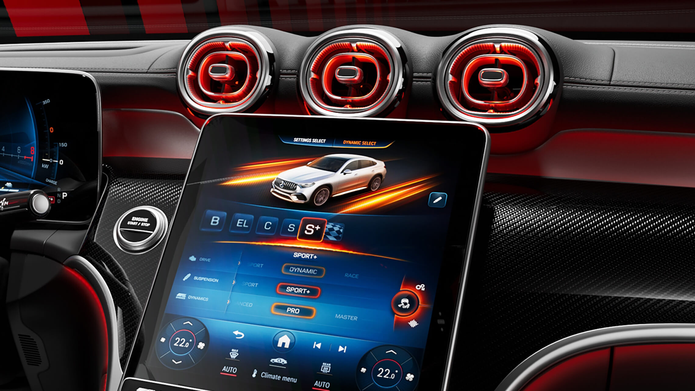 Mercedes-AMG GLC 63 S E PERFORMANCE Coupé Display mit AMG Funktionen - Merbag