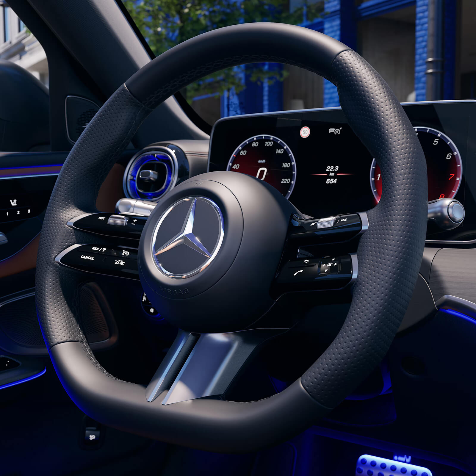 Mercedes Benz C Klasse Limousine Multifunktions Sportlenkrad