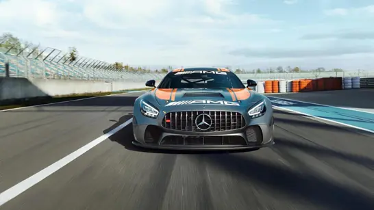 Mercedes AMG GT4 Exterieur Auftritt Champion Mercedes AMG GT4 Exterieur Auftritt Champion
