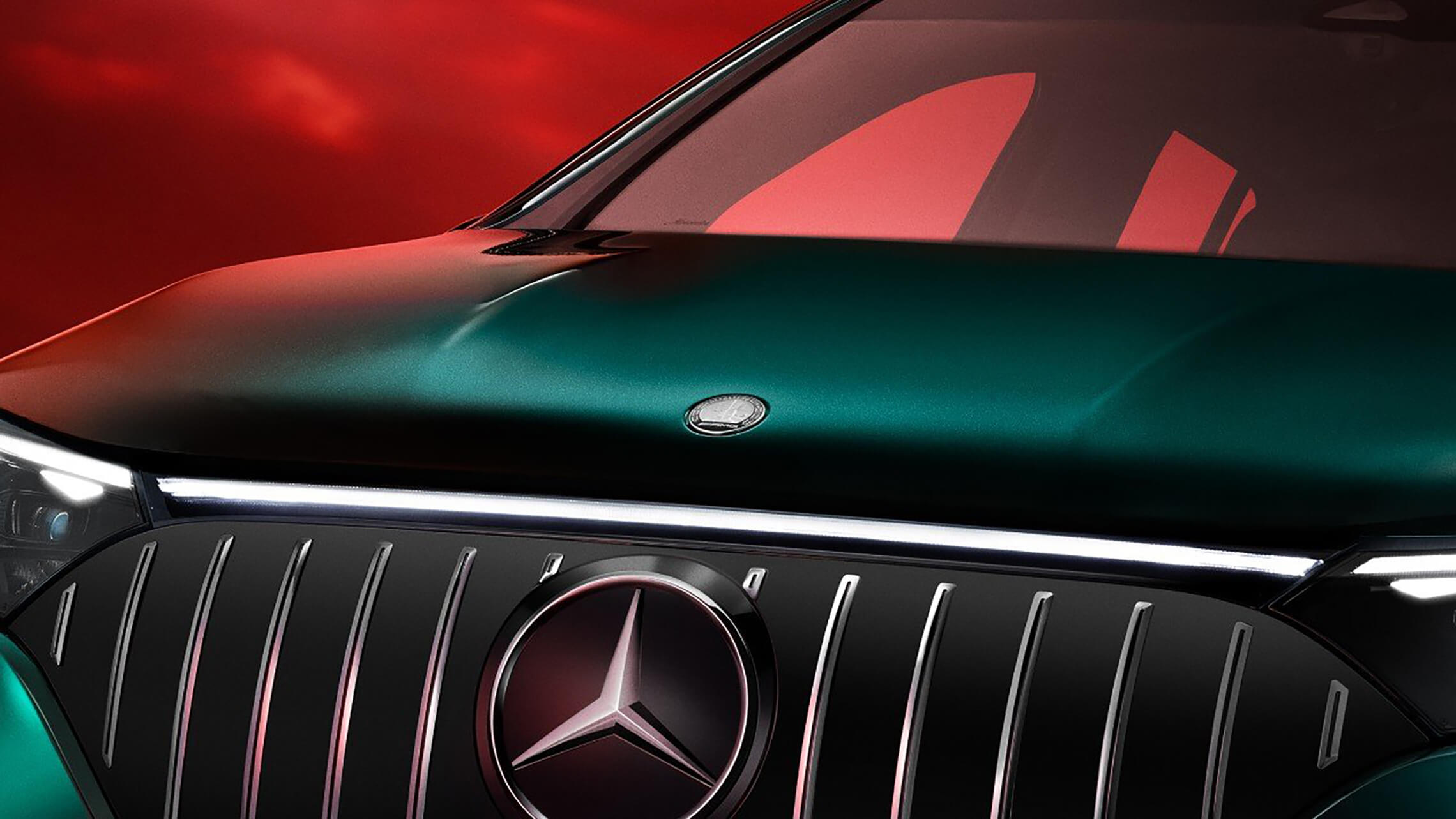 Mercedes-AMG EQE 43 4MATIC SUV AMG-spezifische Black-Panel-Kühlerverkleidung mit AMG-Schriftzug - Merbag