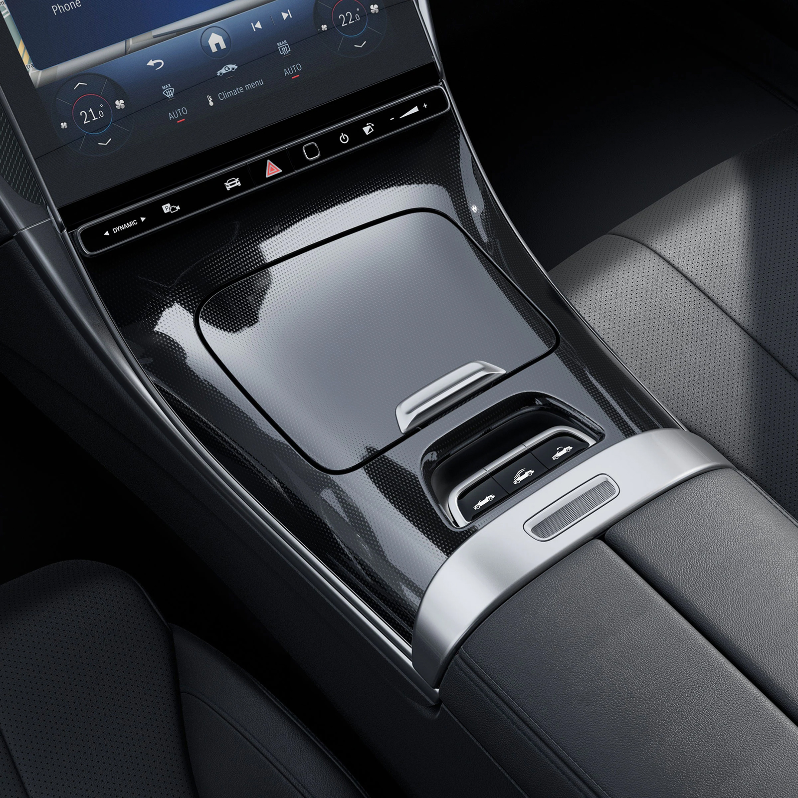 Mercedes Benz CLE Cabriolet Mittelkonsole Feinstrukturoptik