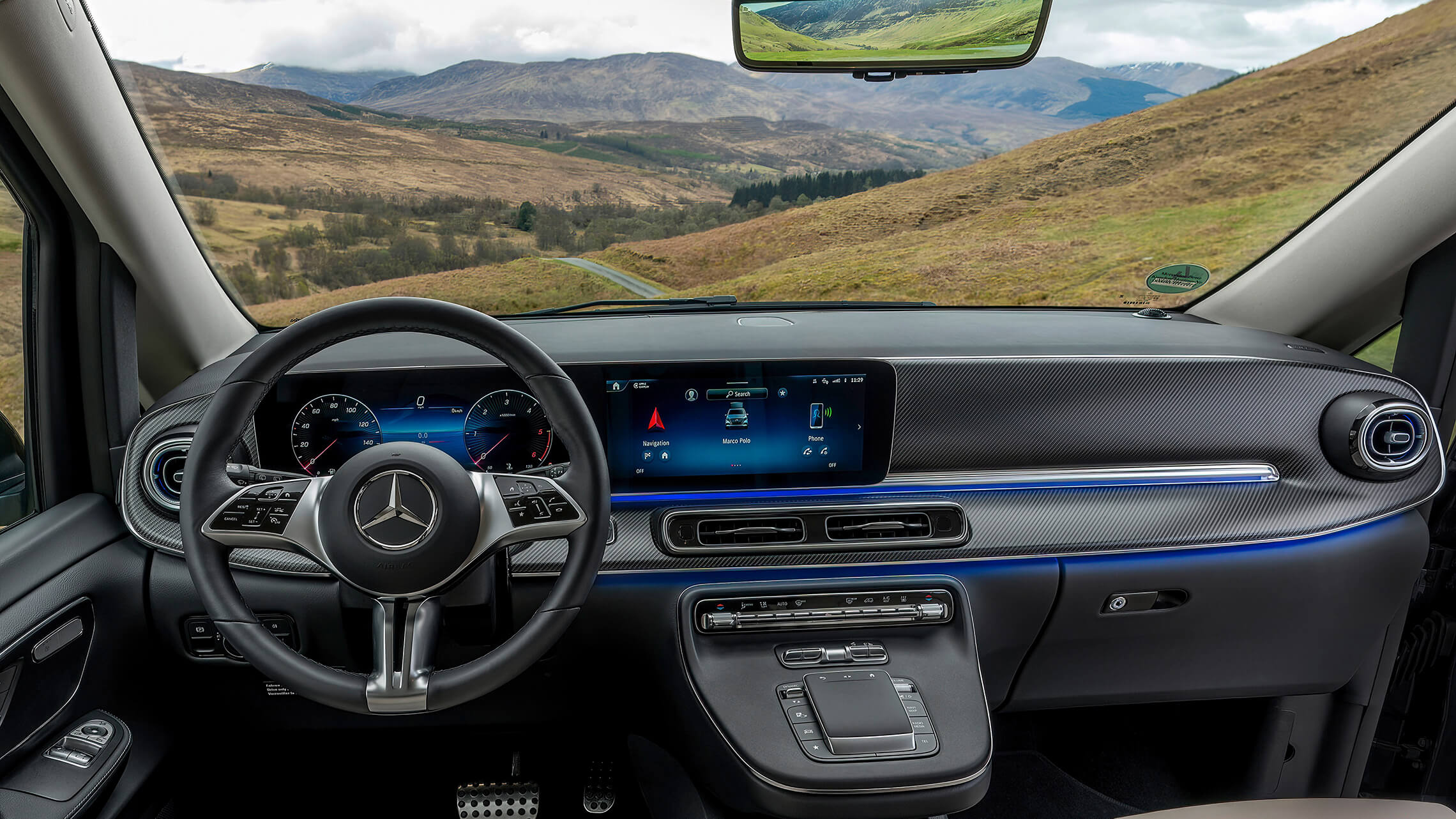 Mercedes V Klasse Marco Polo Widescreen-Cockpit - Merbag