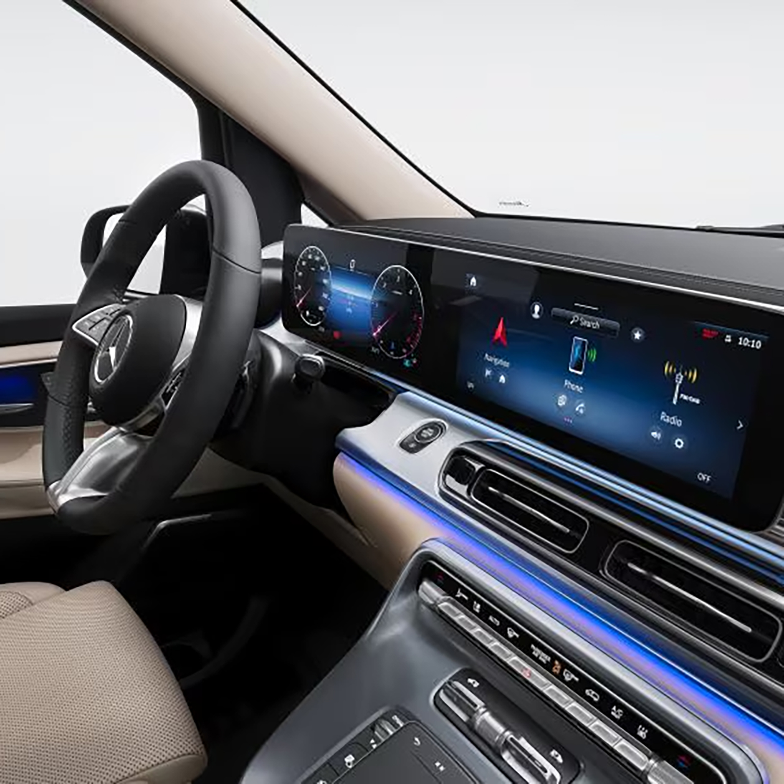 Mercedes Benz V Klasse Widescreen Cockpit