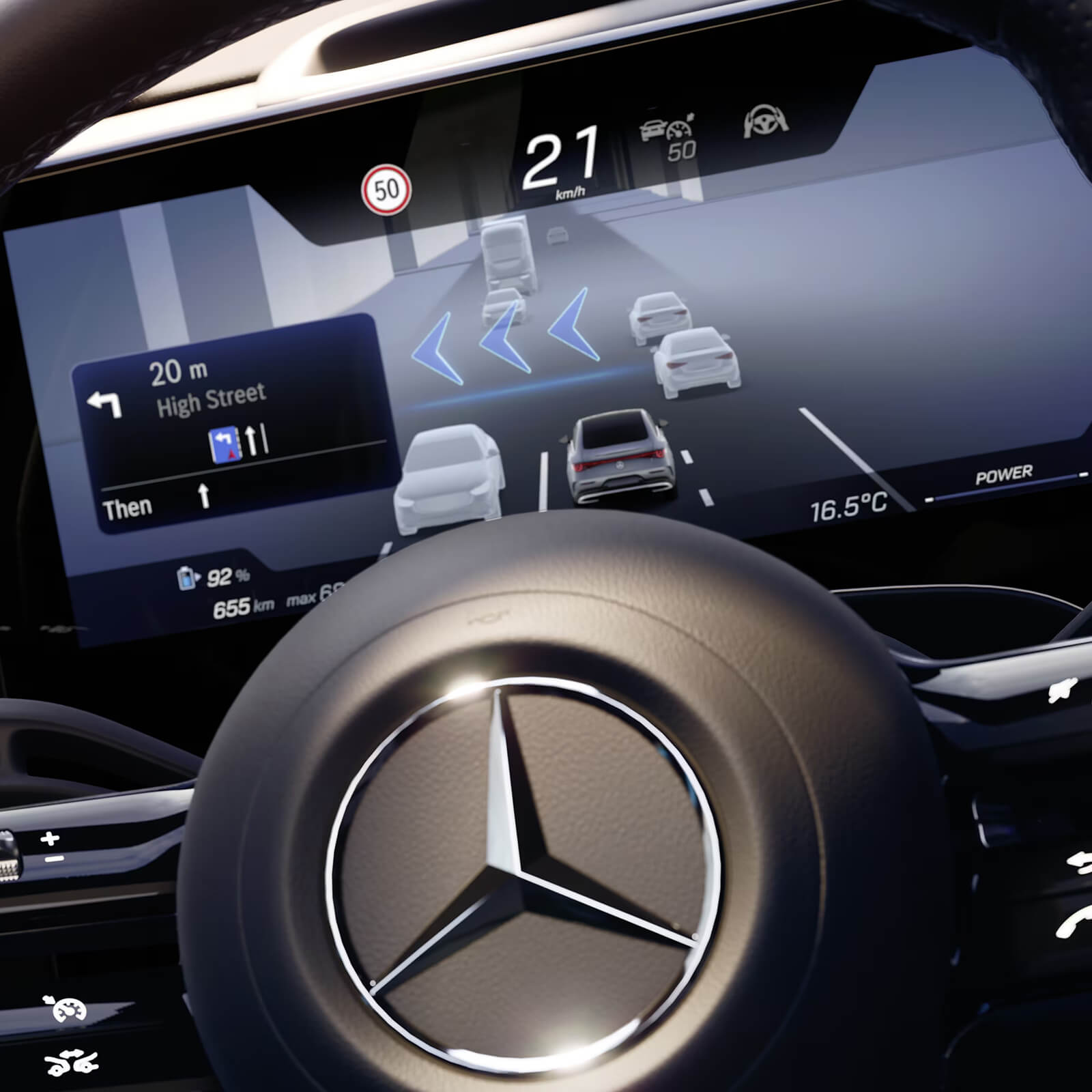 Mercedes Benz CLA Limousine MBUX SURROUND NAVIGATION