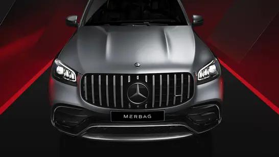 Mercedes-AMG GLS AMG-spezifische Kühlerverkleidung mit senkrechten Streben - Merbag Mercedes-AMG GLS AMG-spezifische Kühlerverkleidung mit senkrechten Streben - Merbag