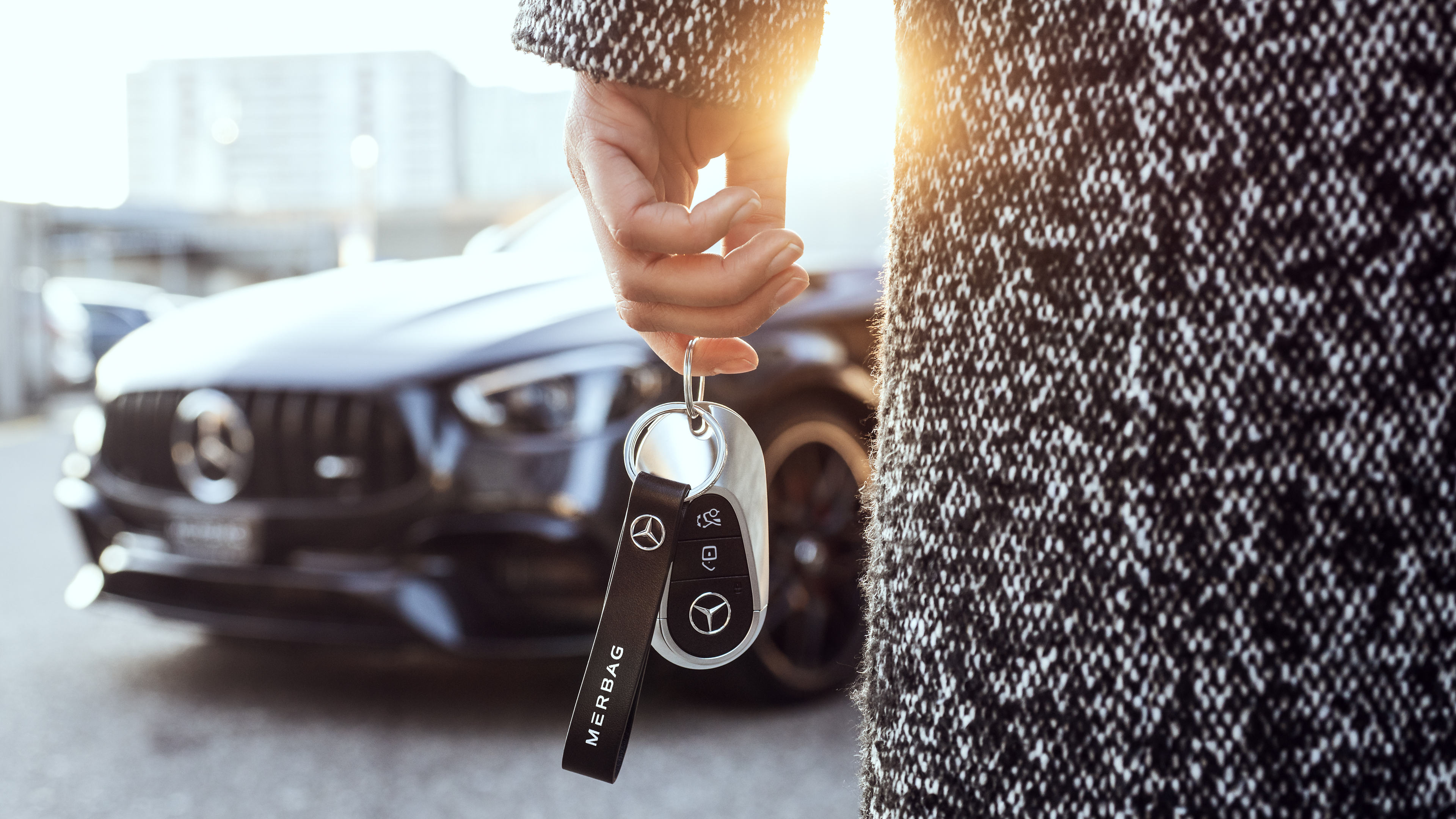 Merbag Mercedes Neuwagen Schlüssel Probefahrt