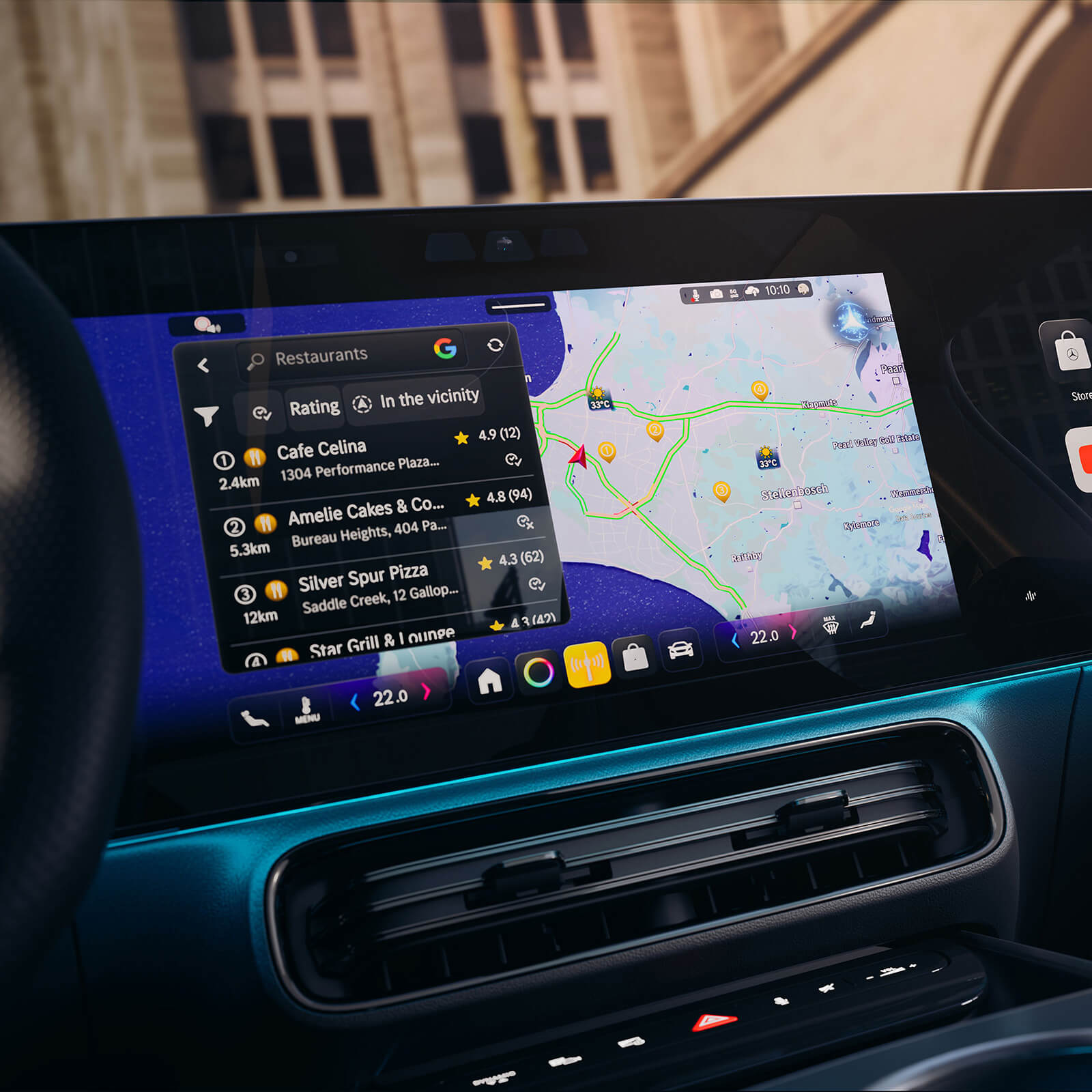 Mercedes Benz CLA Shooting Brake EQ Technologie Navigation Google Maps