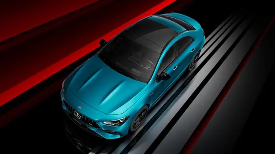 Mercedes-AMG CLA Coupe 35 4MATIC in Hyperblau metallic - Merbag Mercedes-AMG CLA Coupe 35 4MATIC in Hyperblau metallic - Merbag