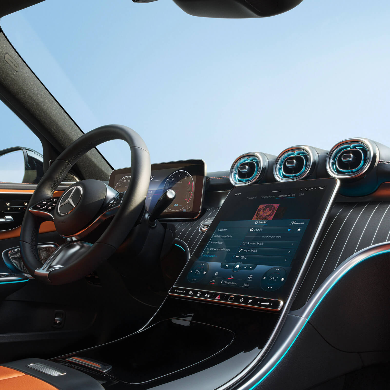 Mercedes C Klasse Limousine Elegantes Sportliches Cockpit