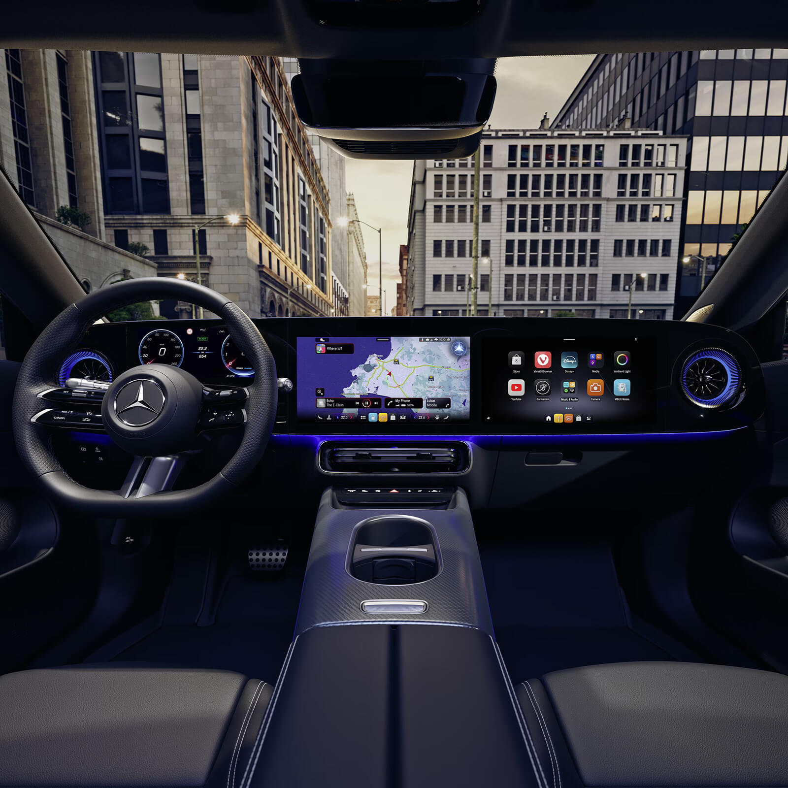 Mercedes Benz CLA Shooting Brake Cockpit Mit MBUX Superscreen