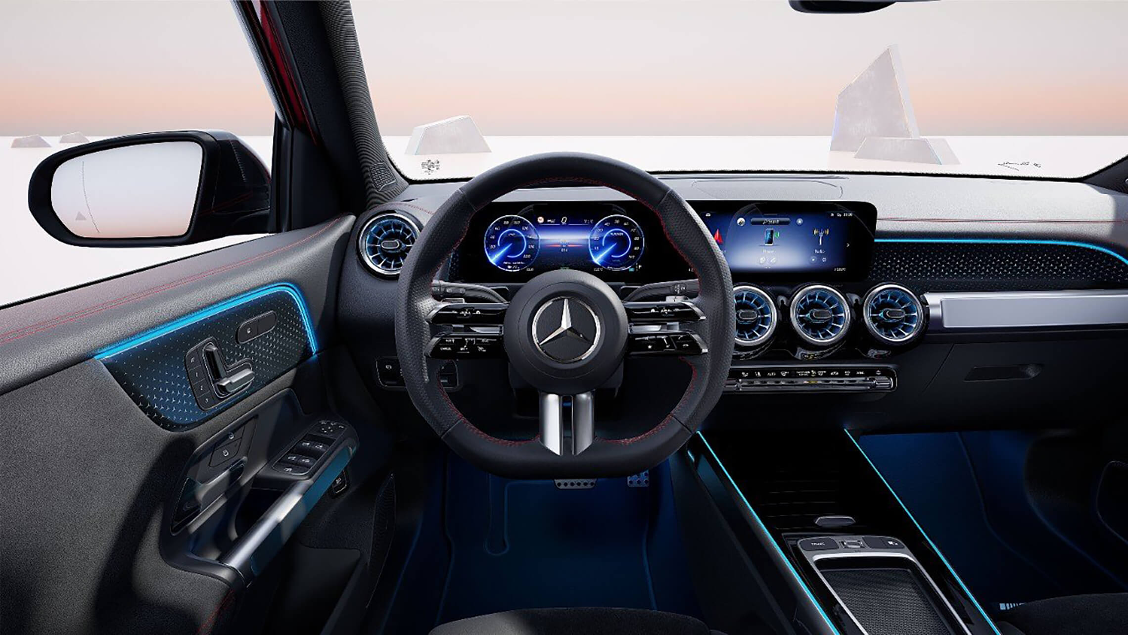 Mercedes-Benz EQB AMG Line Cockpit bei Merbag