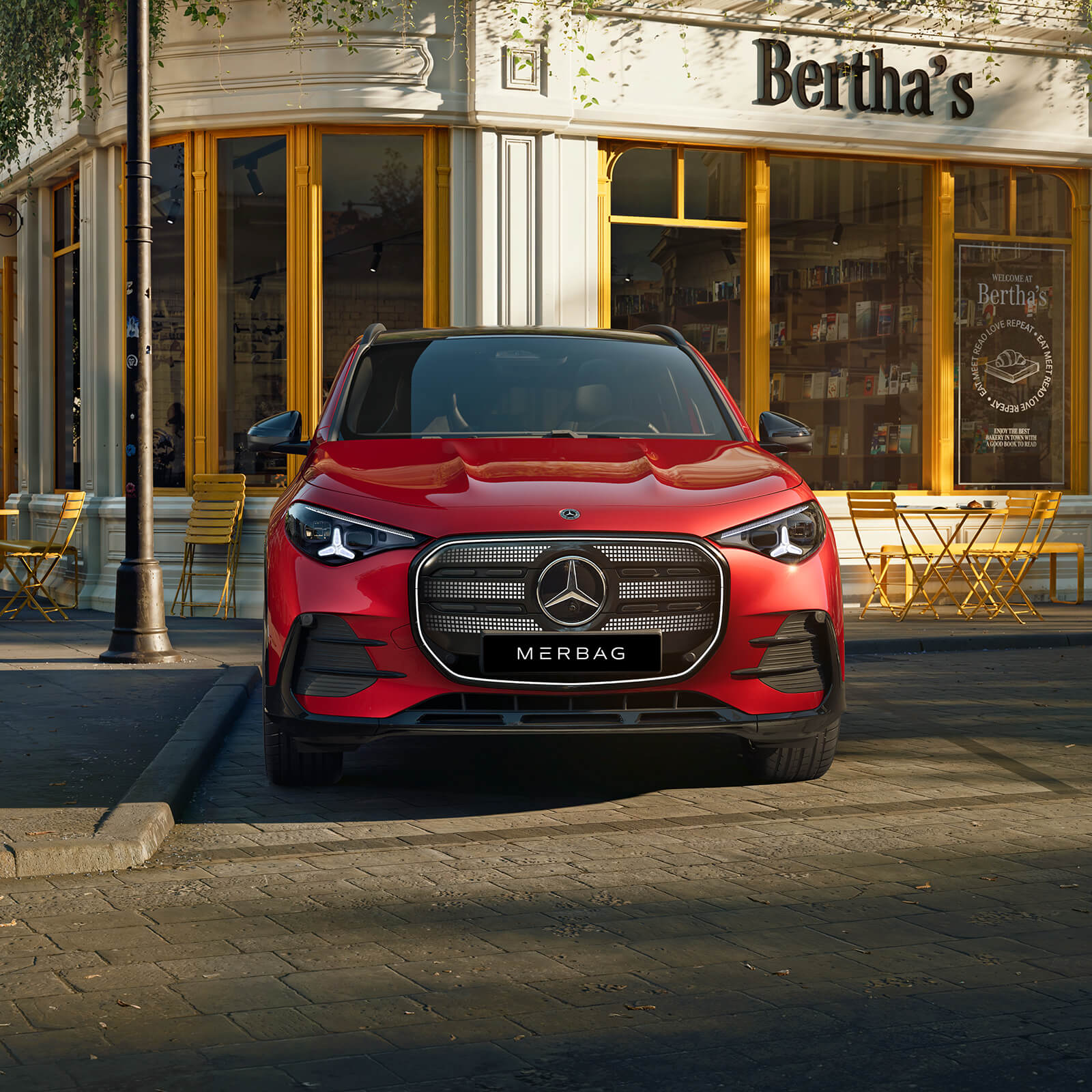 Mercedes Benz GLA SUV Elektrisch Grill Beleuchtetem Panel