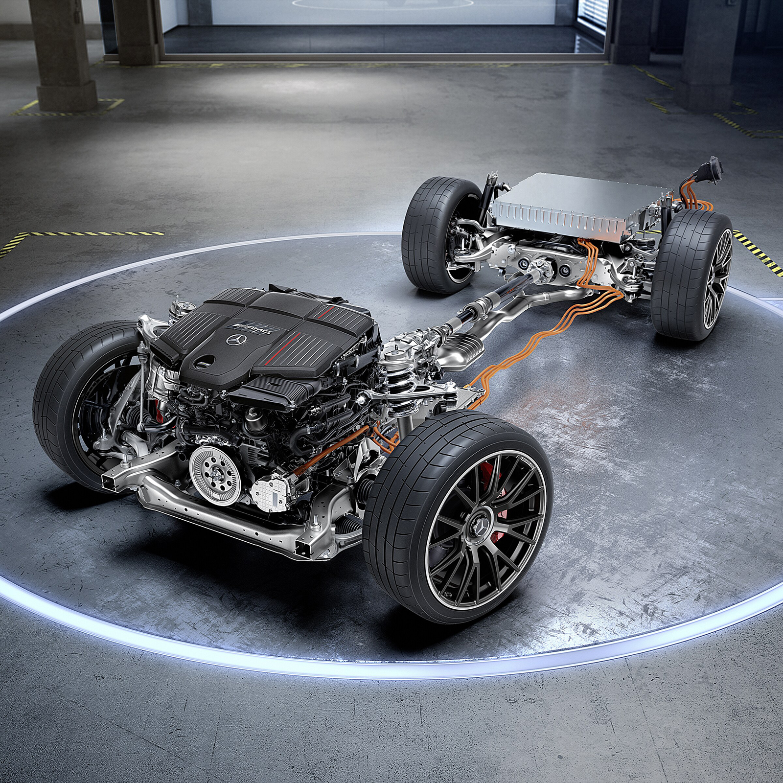 Mercedes AMG E Klasse Kombi AMG Antriebsstrang