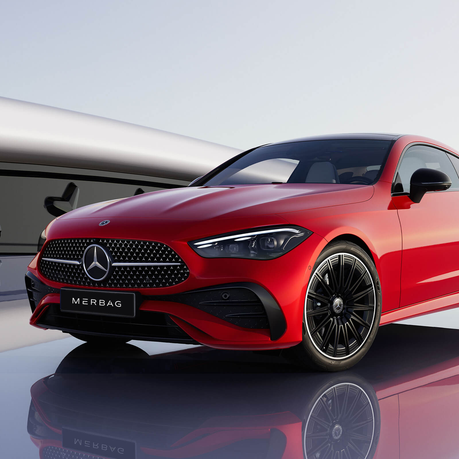 Mercedes Benz CLE Coupe Frontdesign Powerdomes Motorhaube