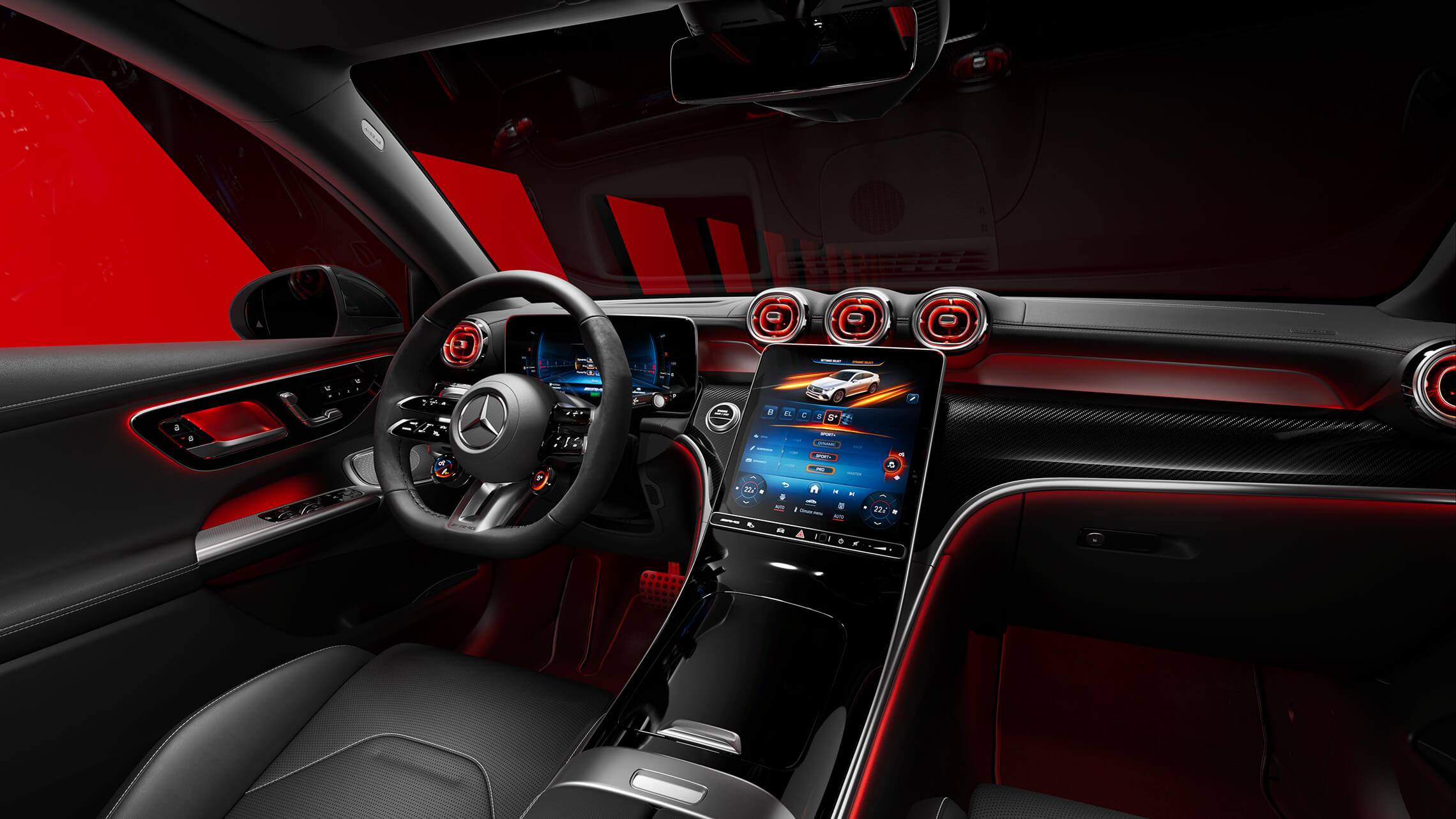 Mercedes-AMG GLC 63 S E PERFORMANCE Coupé AMG-spezifischen Lenkrad - Merbag