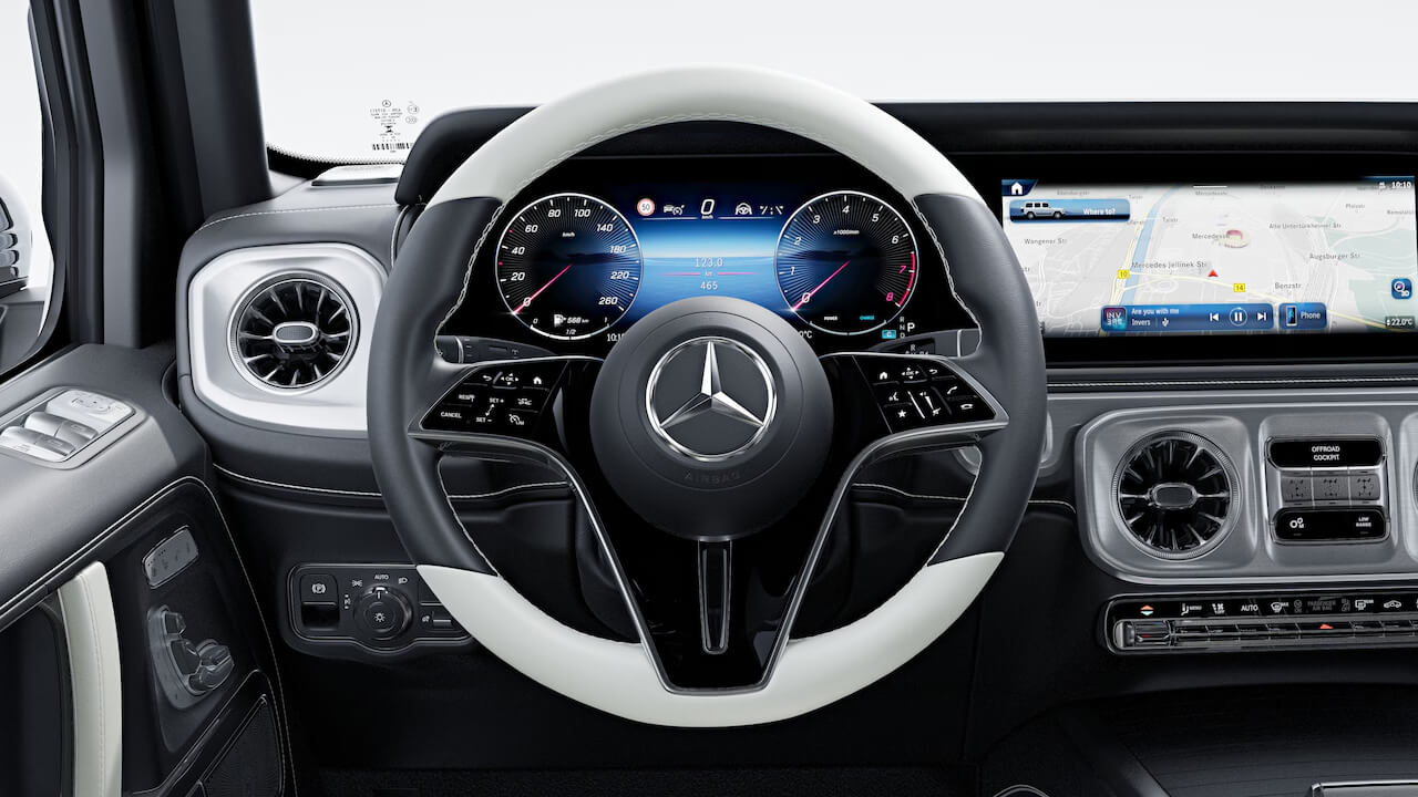 MANUFAKTUR Multifunktionslenkrad In Zweifarbigem Nappaleder