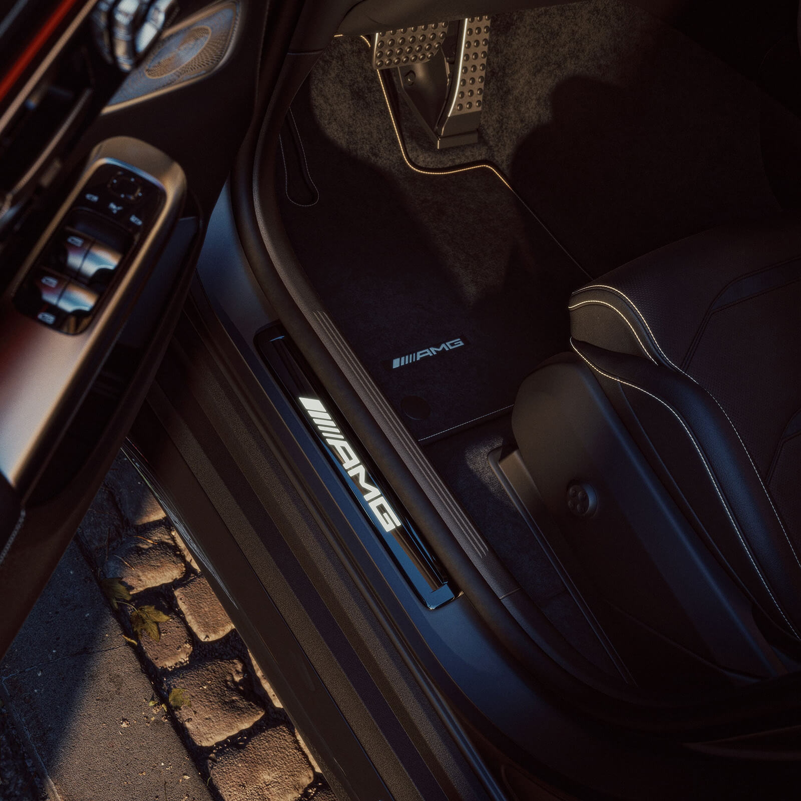 Mercedes AMG GLC Coupe Goldene Akzente Paket