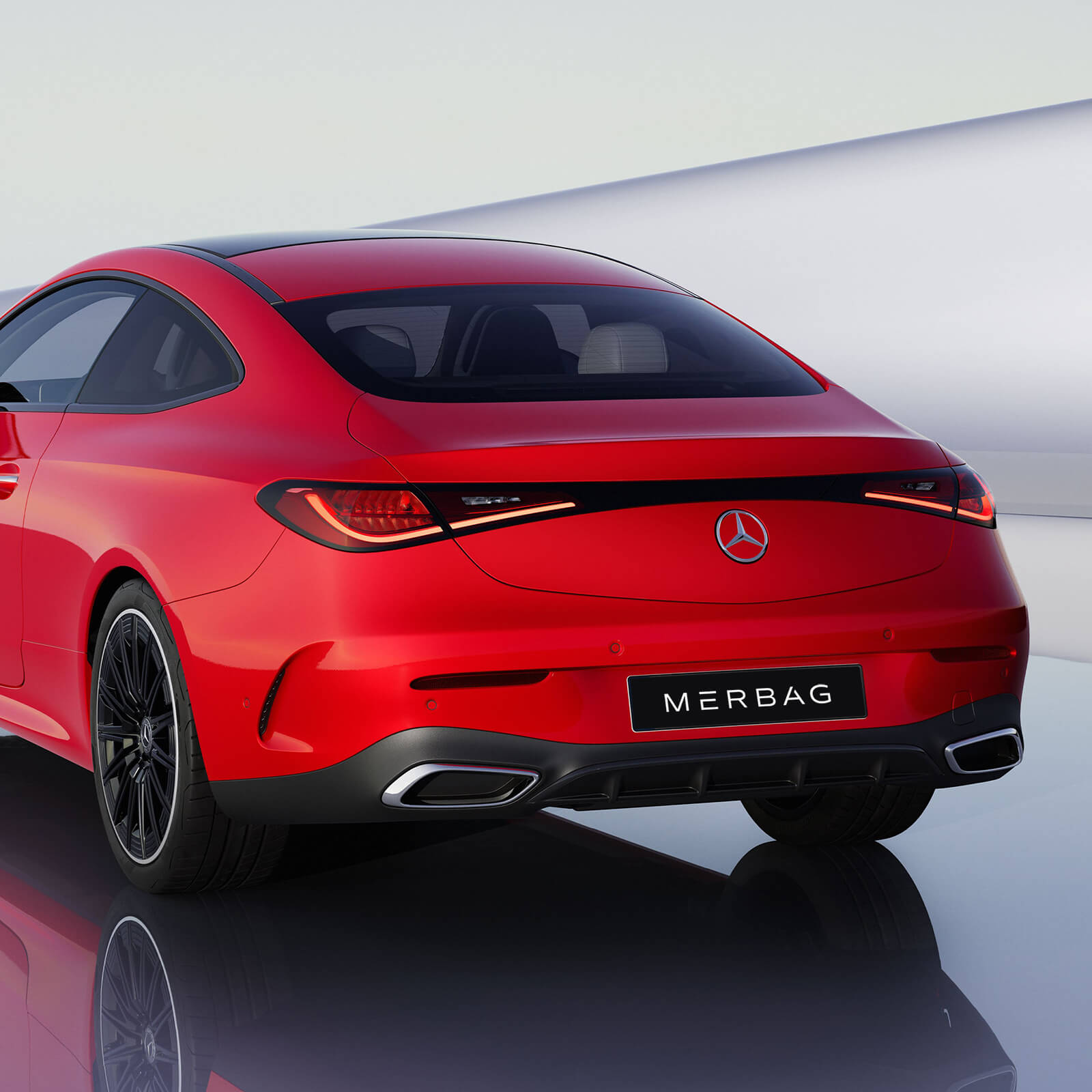 Mercedes Benz CLE Coupe Muskuloeses Heckdesign