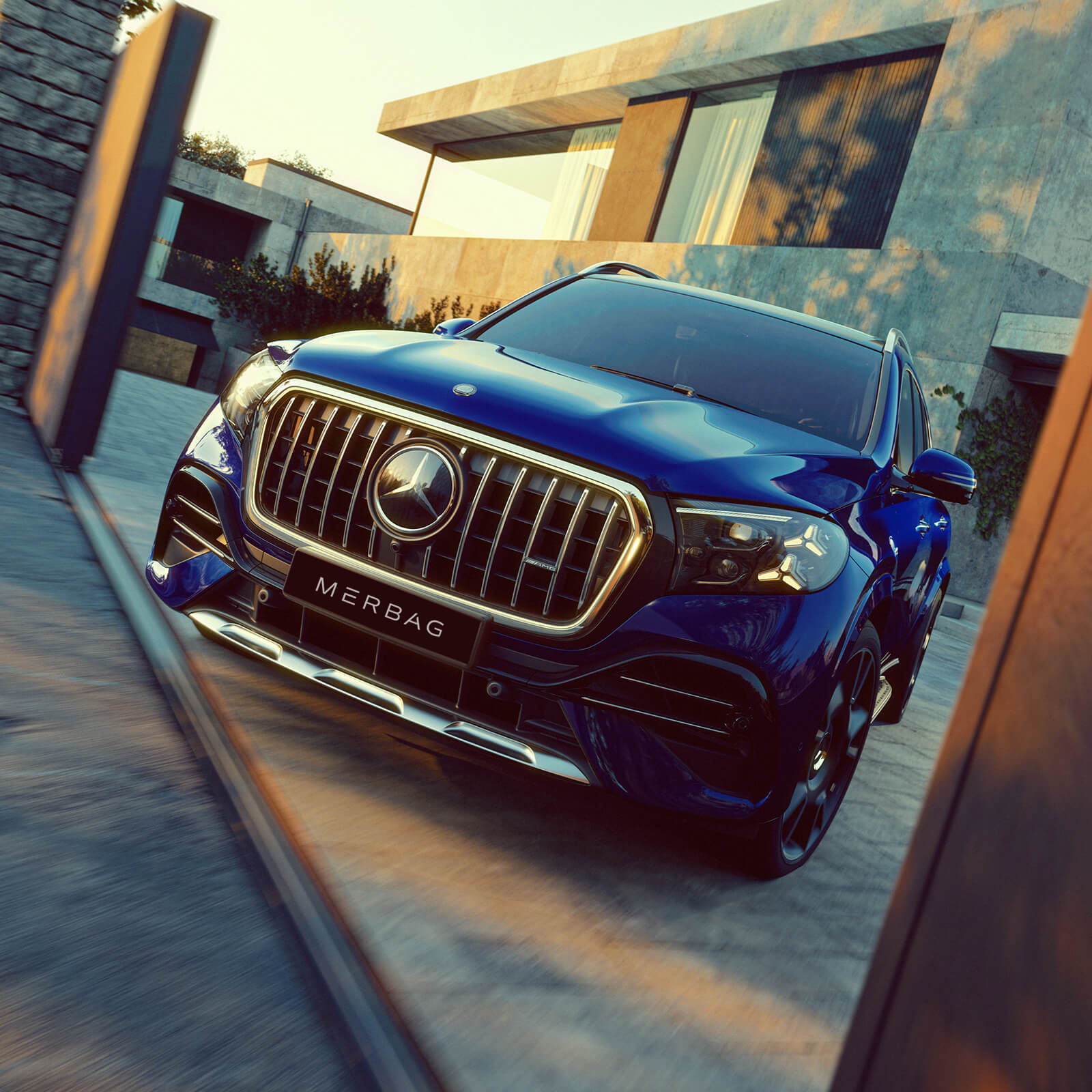 Mercedes AMG GLS Neu Gestaltete AMG Spezifische Frontpartie