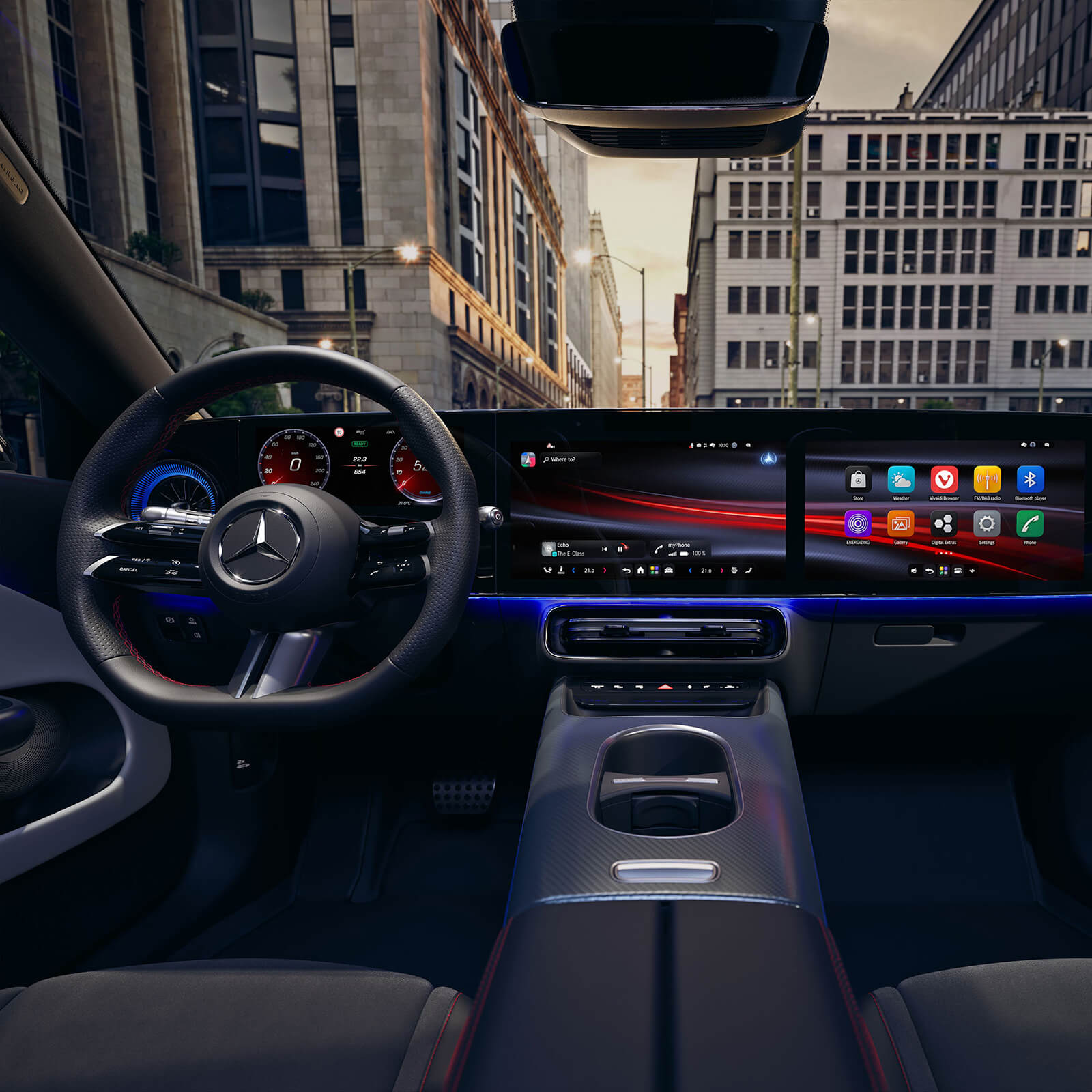 Mercedes Benz CLA Shooting Brake EQ Technologie Cockpit MBUX Superscreen