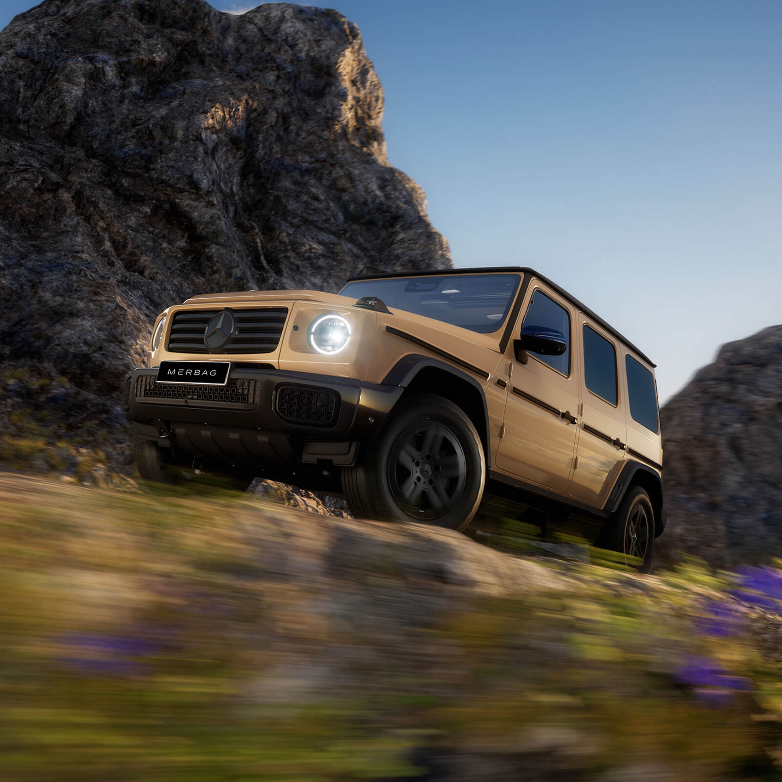 Mercedes G Klasse EQ Technologie G STEERING Offroad Funktion