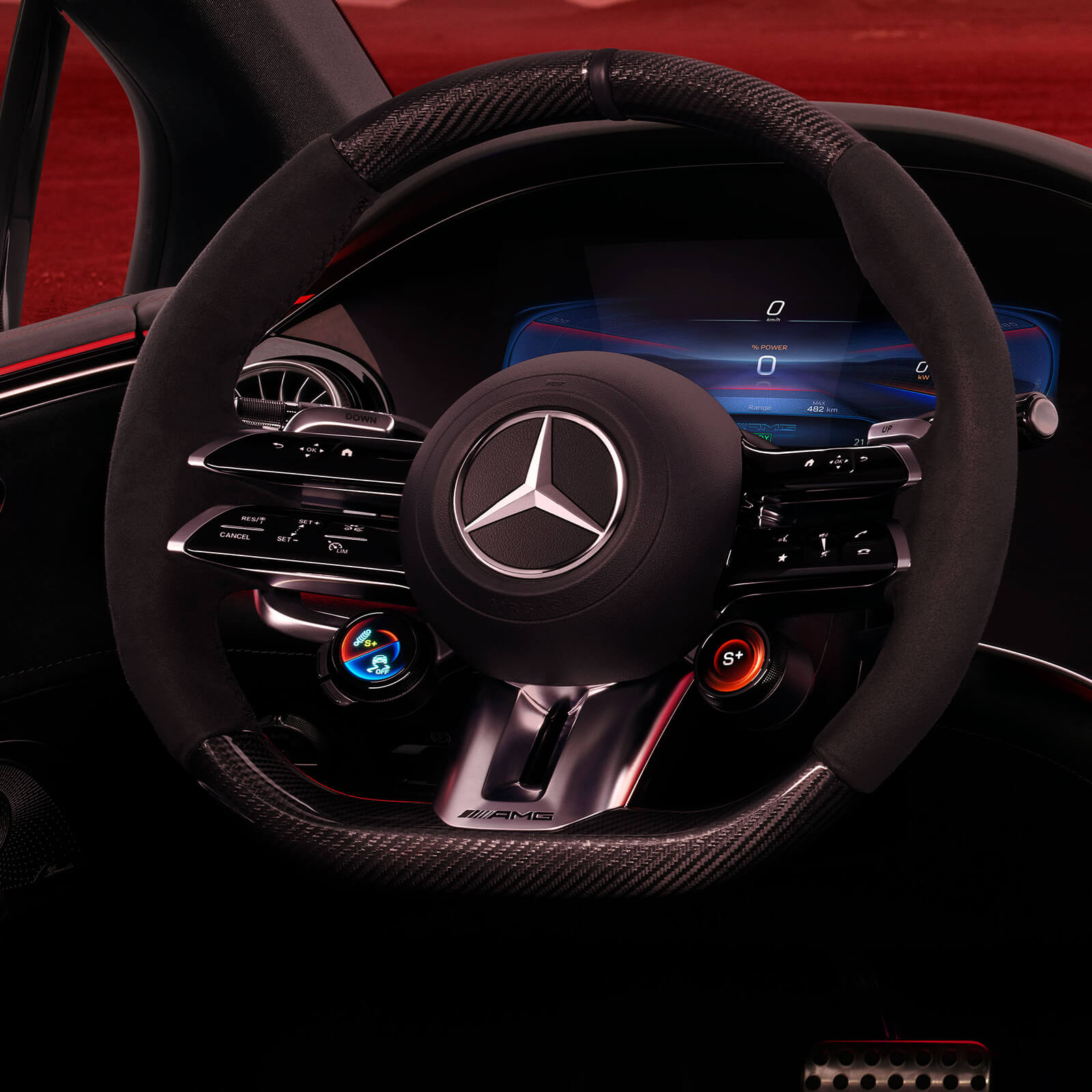 Mercedes AMG EQE Limousine AMG Performance Lenkrad