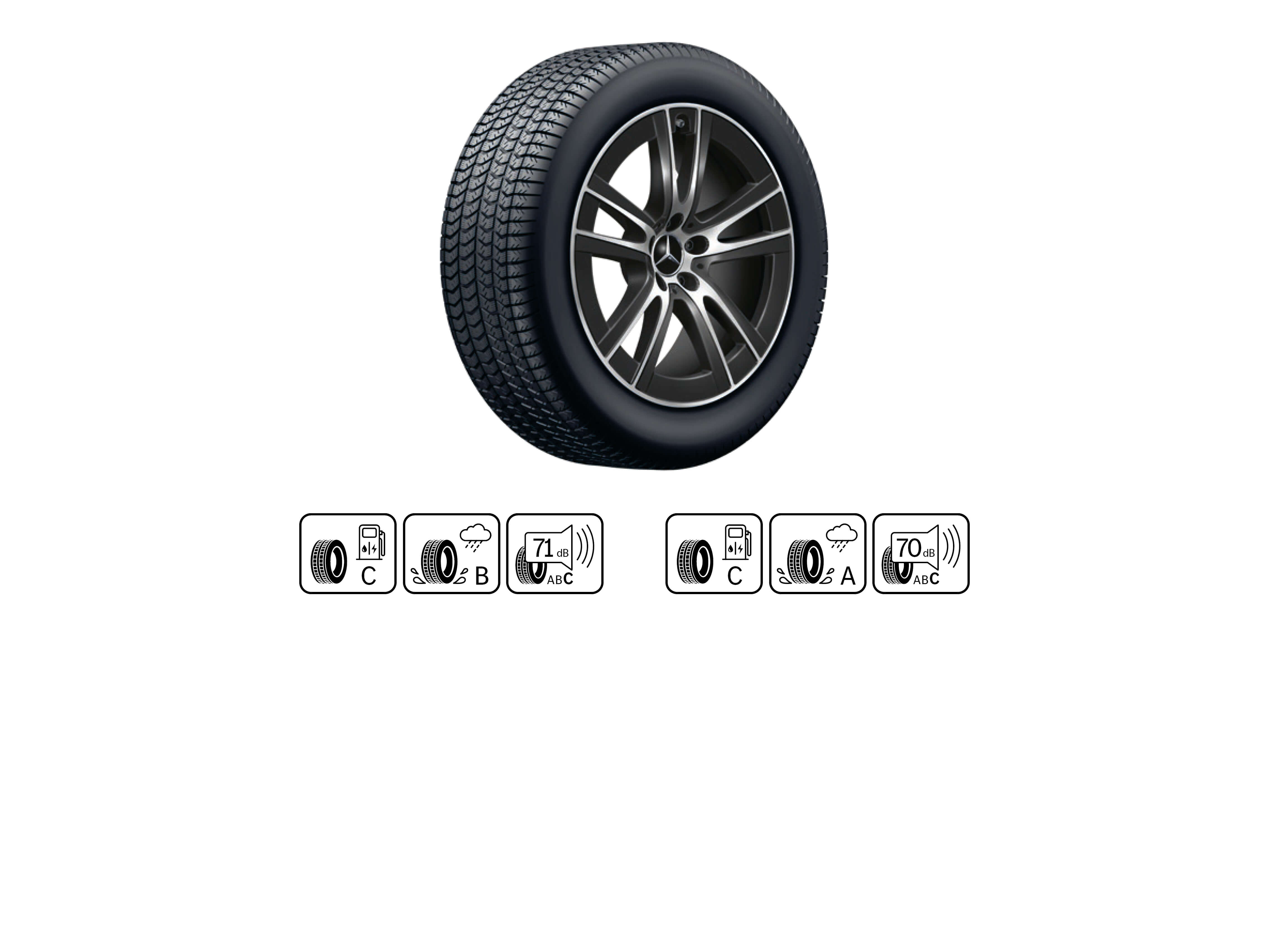 2609 Reifen Komplettraeder GLC Hybrid 3