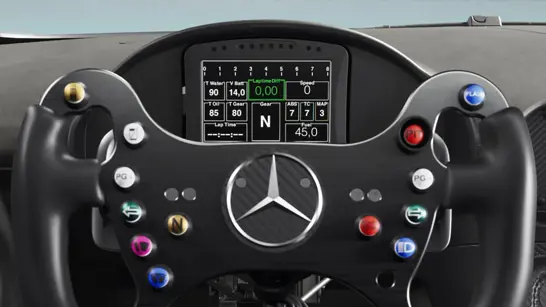 Mercedes AMG GT4 Interieur Informationszentrale DDU Mercedes AMG GT4 Interieur Informationszentrale DDU