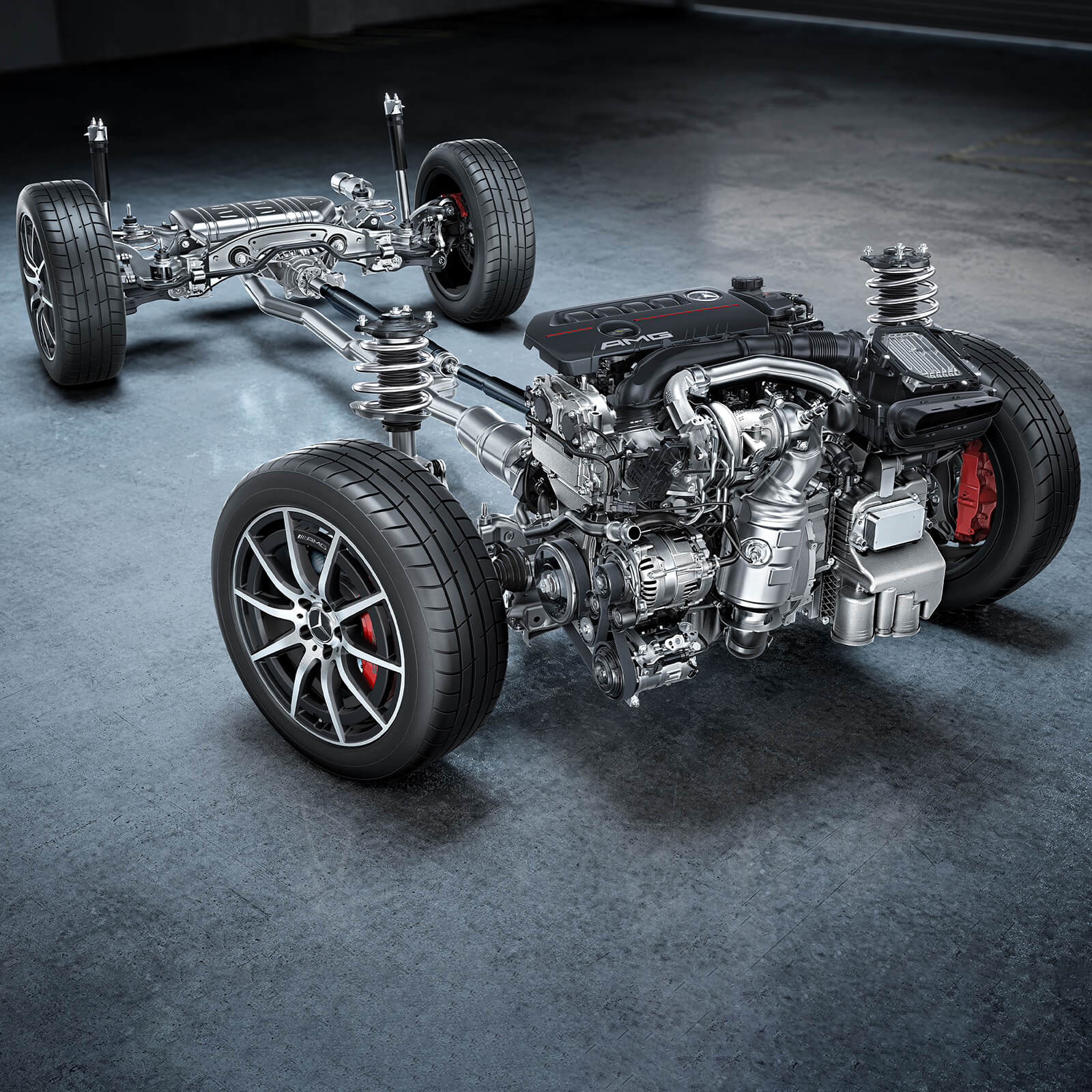 Mercedes AMG GLA SUV AMG Spezifischer Antriebsstrang