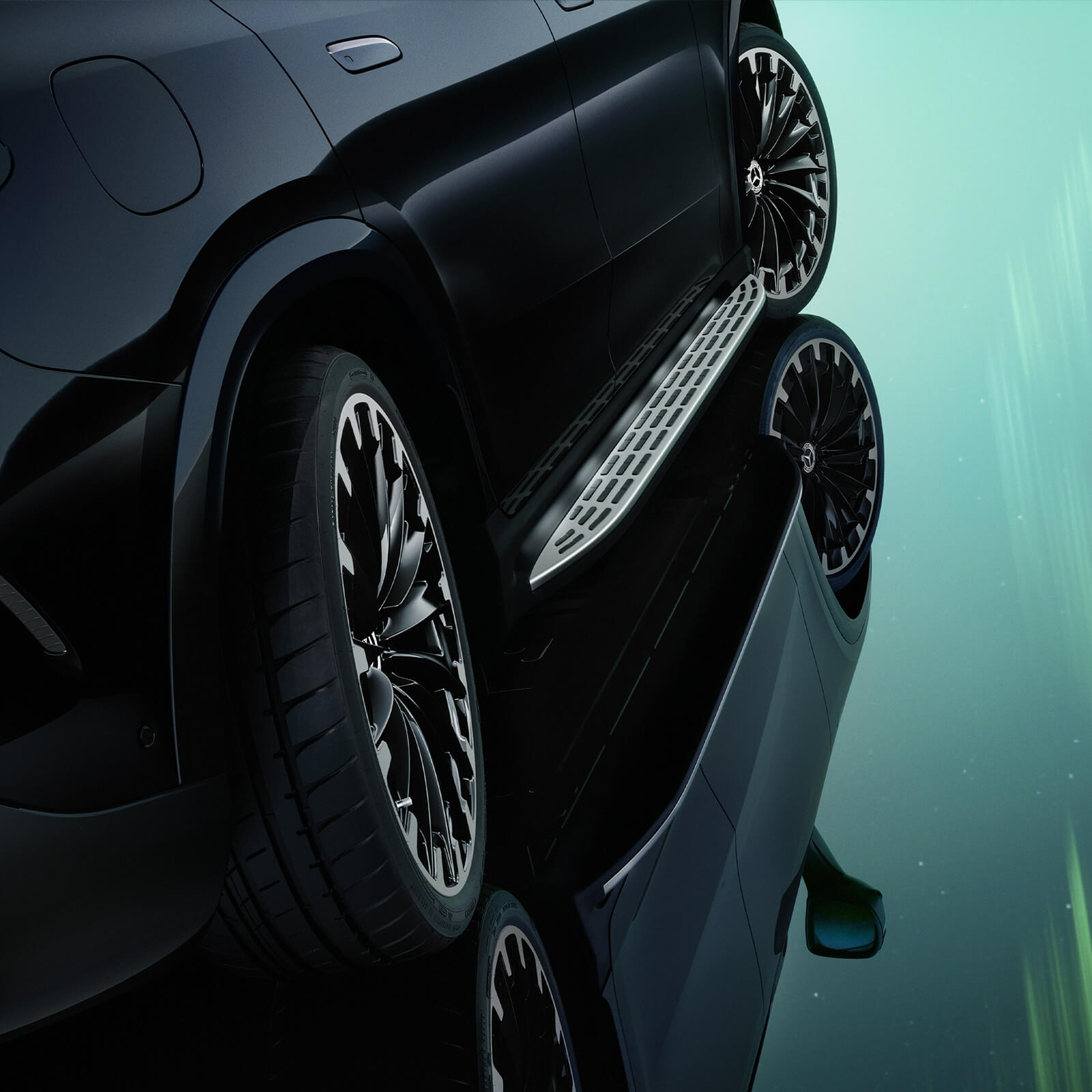 Mercedes Benz EQE SUV Hinterachslenkung