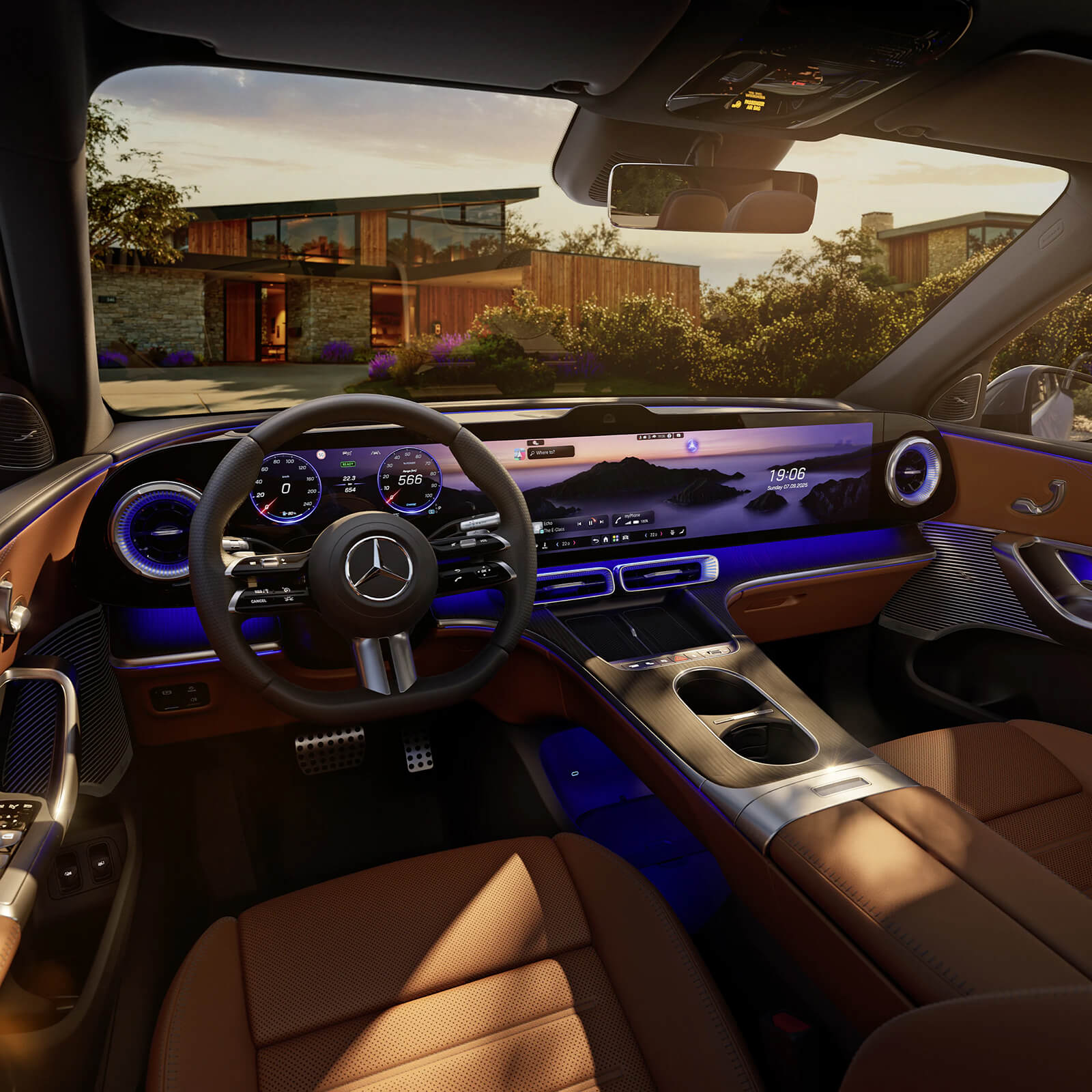 Mercedes Benz GLC SUV EQ Technologie Nahtloser MBUX Hyperscreen