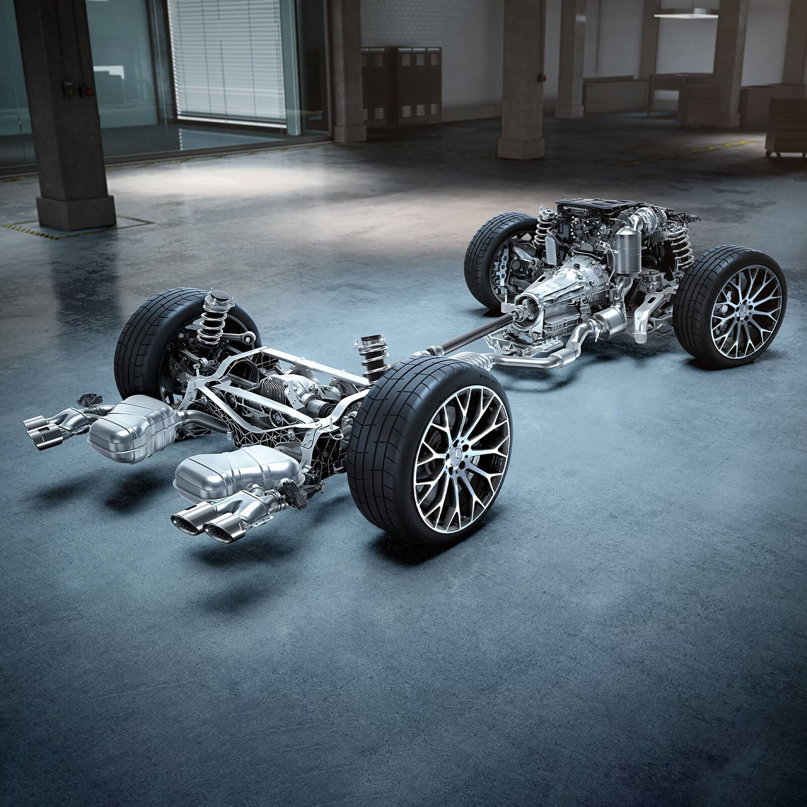 Mercedes AMG SL Roadster Motorentechnik Direkt Aus Der Formel 1