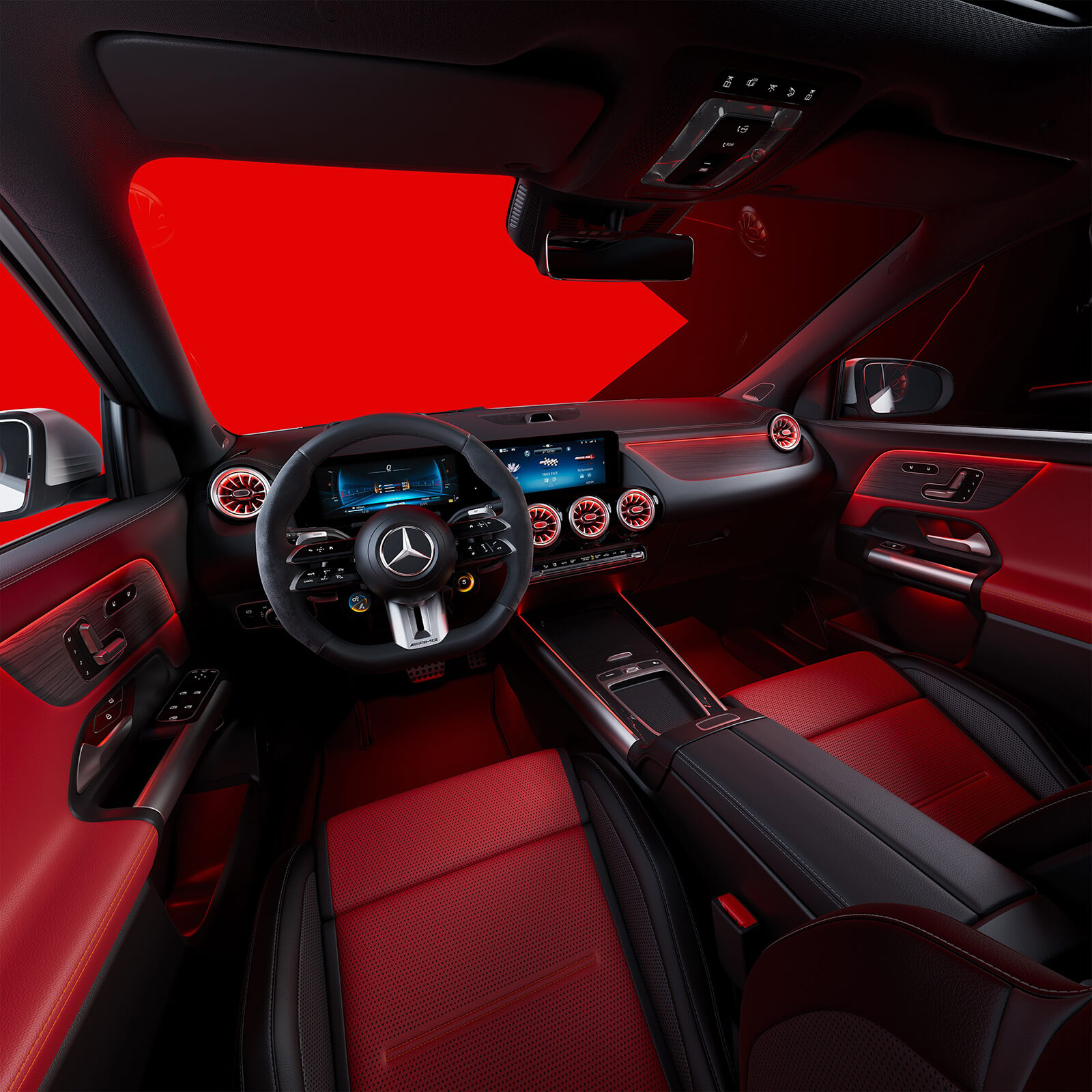 Mercedes AMG GLA SUV AMG Performance Sitze Lenkrad