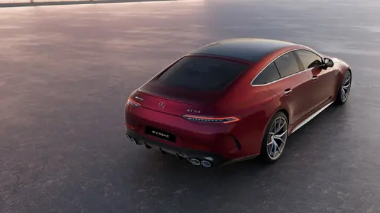 Mercedes AMG GT 53 4MATIC+ 4 Tuerer Coupe Markantes AMG-spezifisches Heck - Merbag Mercedes AMG GT 53 4MATIC+ 4 Tuerer Coupe Markantes AMG-spezifisches Heck - Merbag