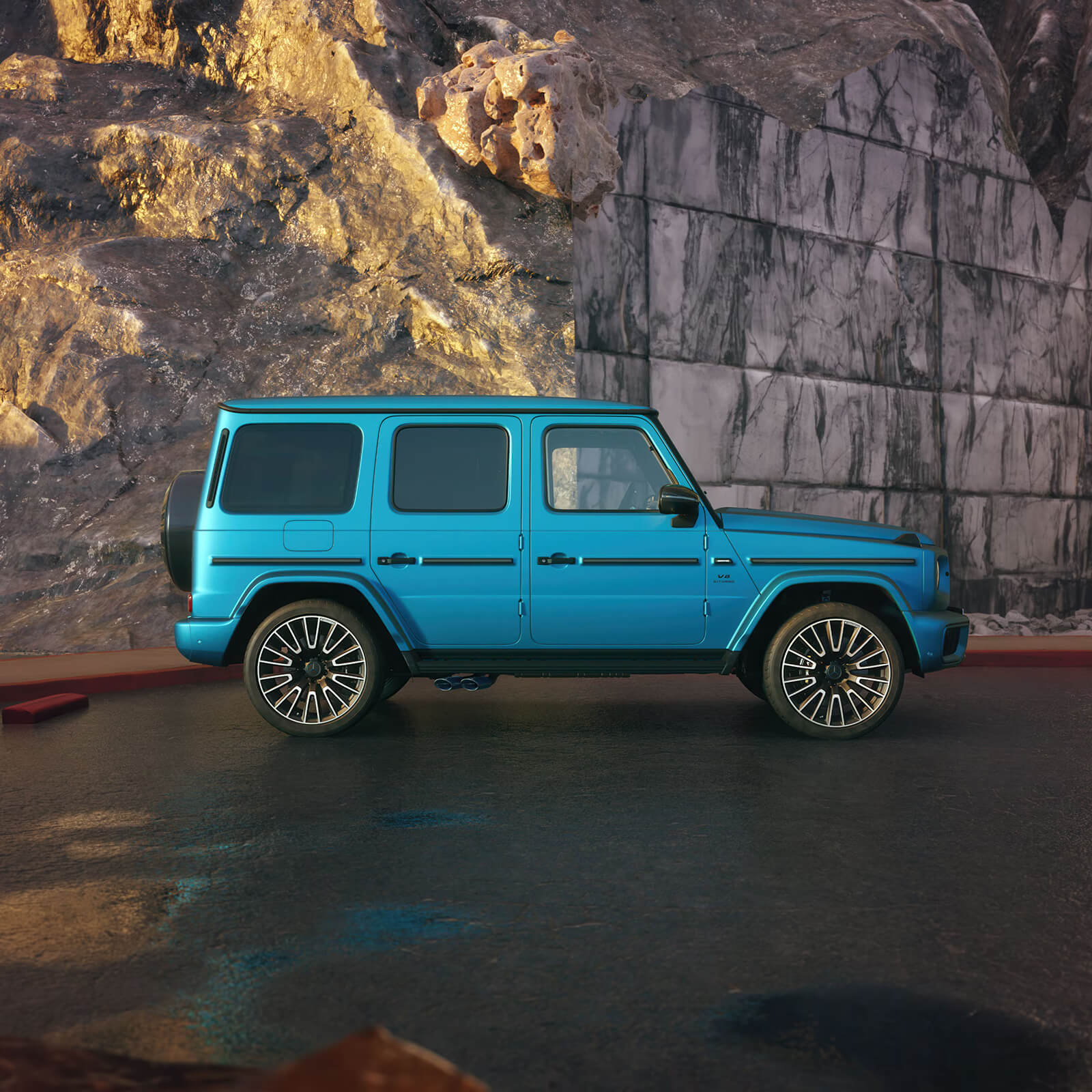 Mercedes AMG G Klasse MANUFAKTUR Hyperblau Magno